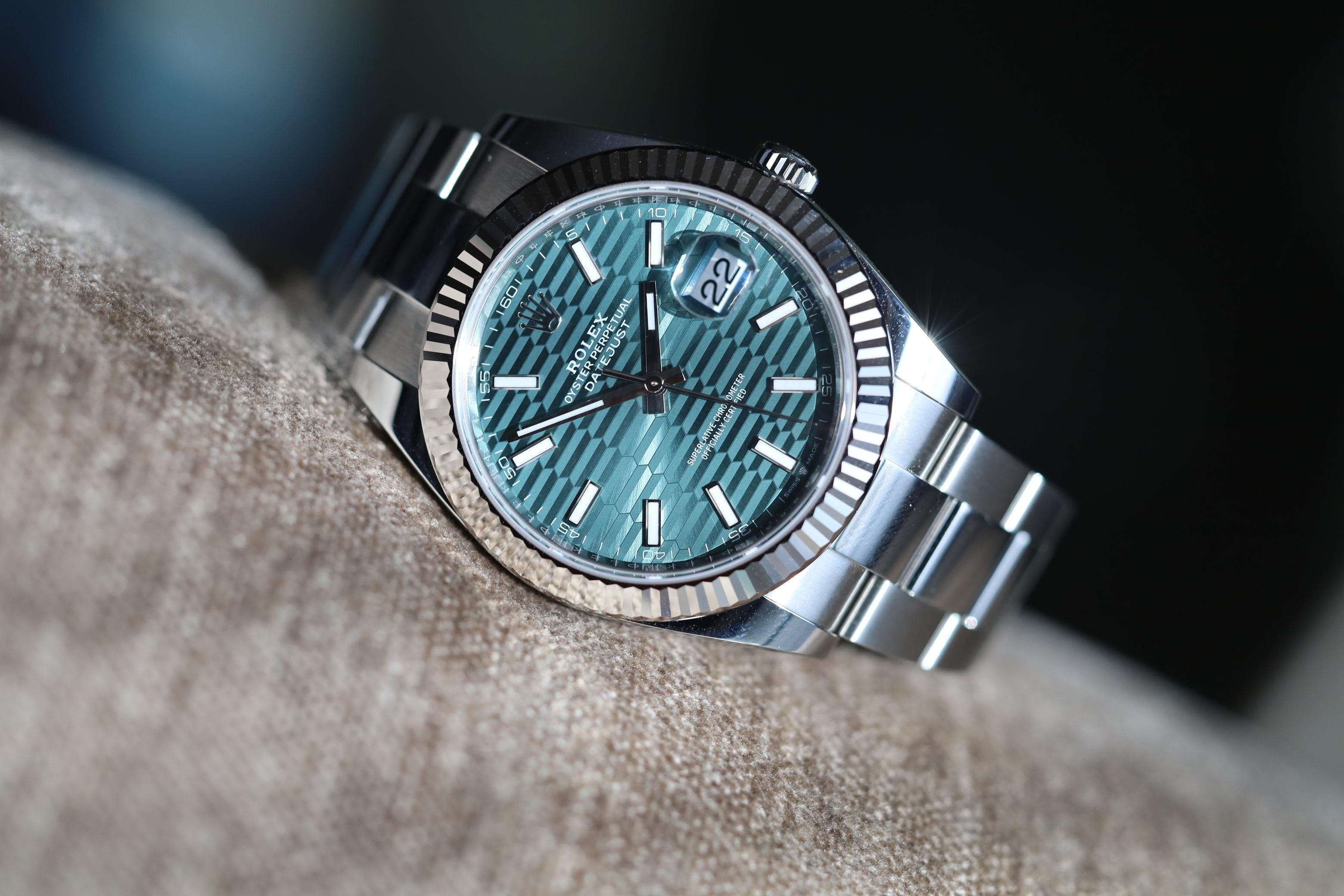 Rolex Datejust 41 Fluted Green Oyster - 126334 (2023)