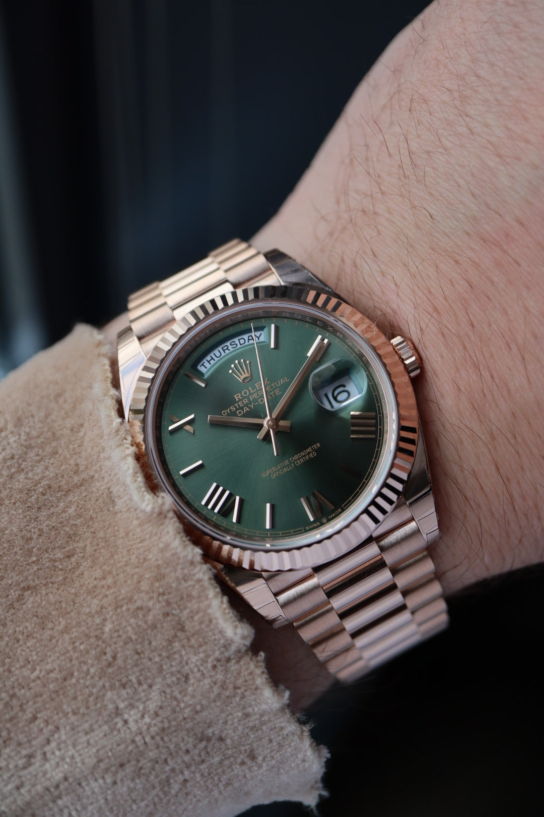 Rolex Day-Date 228235 Olive (2024 NEW) full set