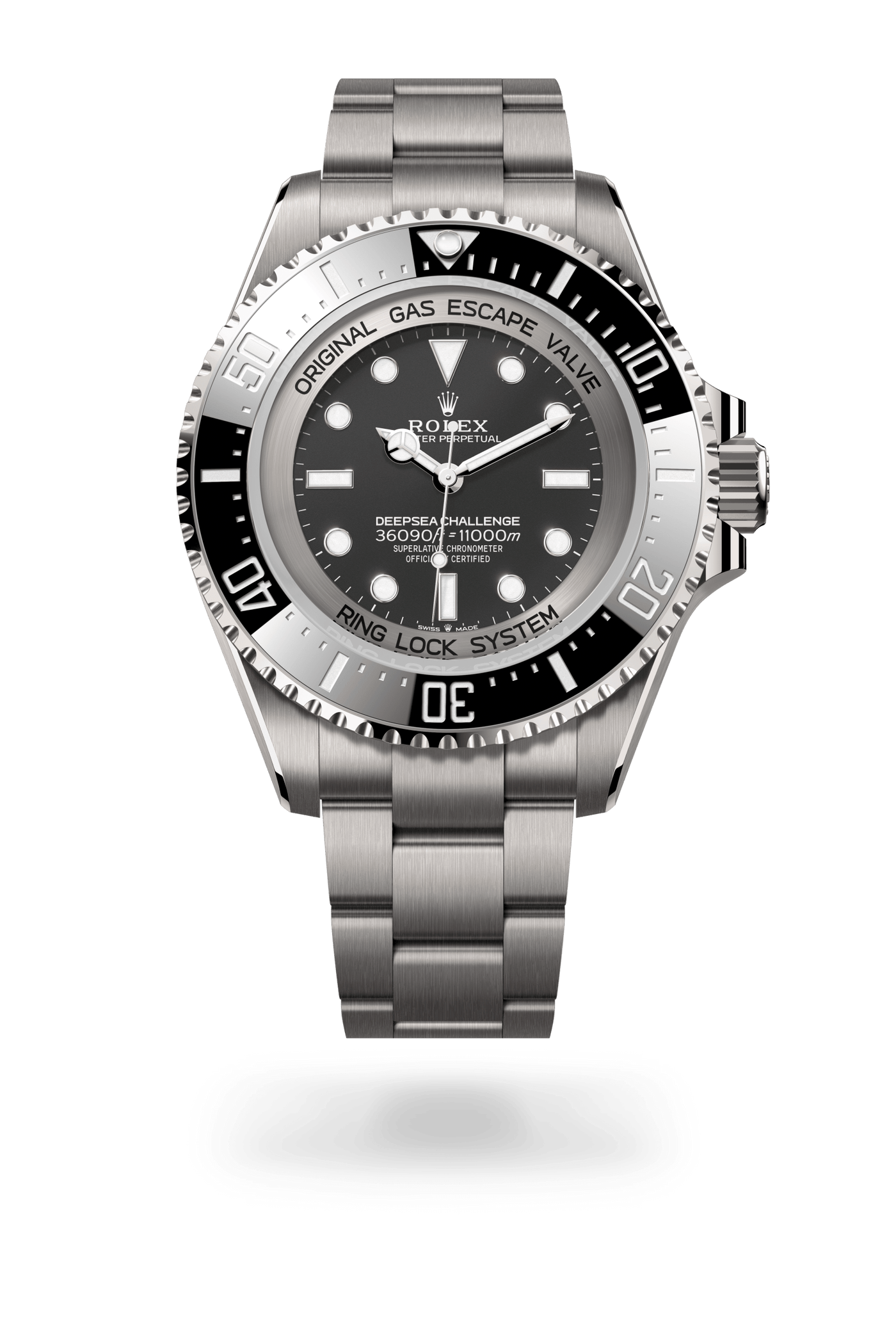 Deepsea Challenge, Oyster, 50 mm, RLX titanium, Wijzerplaat : Diepzwart, Rolex