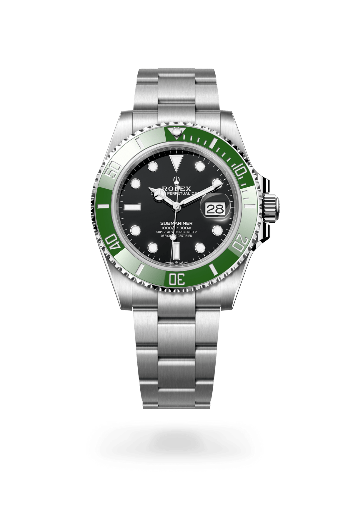 Submariner Date, Oyster, 41 mm, Oystersteel, Wijzerplaat : Zwart, Rolex