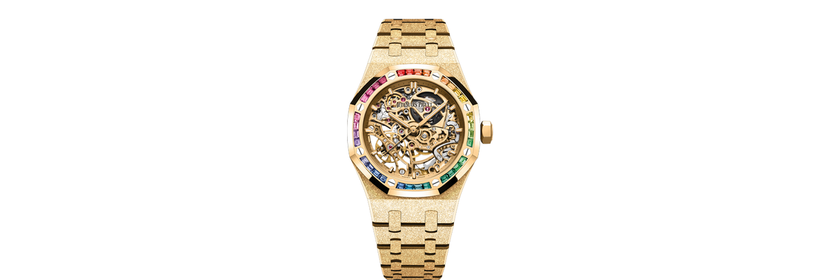 Frosted Gold Double Balance Wheel Openworked, referentie 15468BA.YG.1259BA.01-B