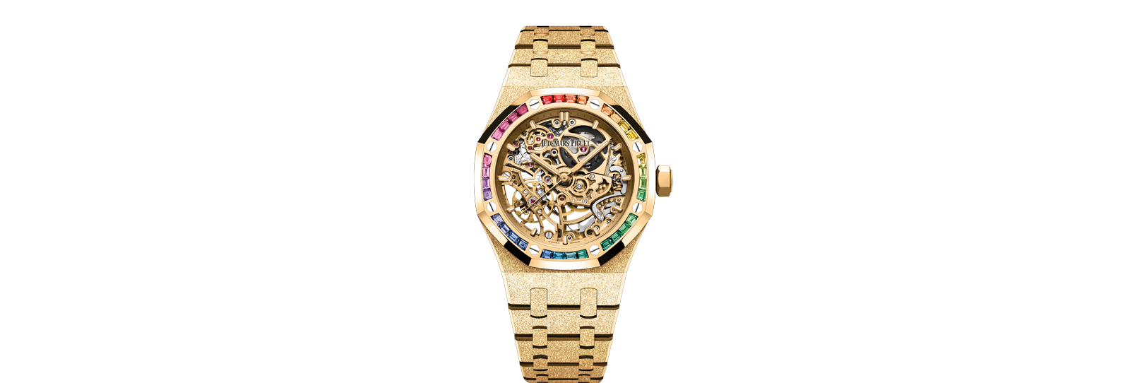 Frosted Gold Double Balance Wheel Openworked, referentie 15468BA.YG.1259BA.01-B