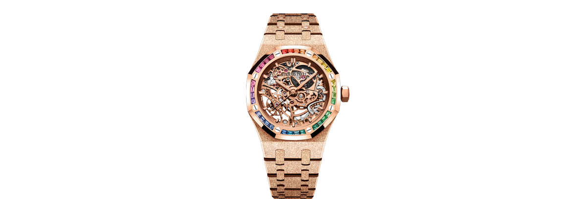 Frosted Gold Double Balance Wheel Openworked, referentie 15468OR.YG.1259OR.01-B
