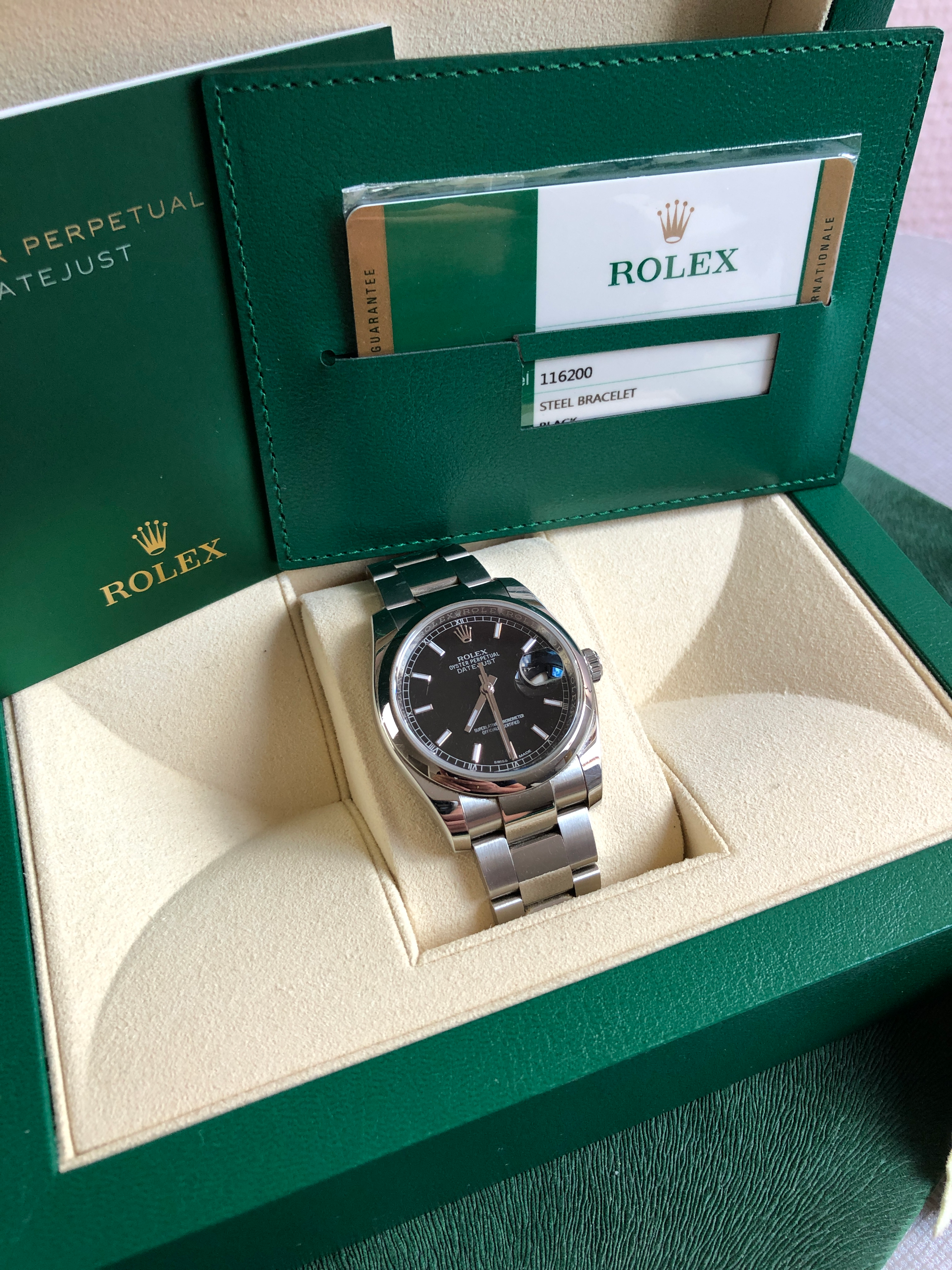 Rolex Datejust 116200 B+P (2015)