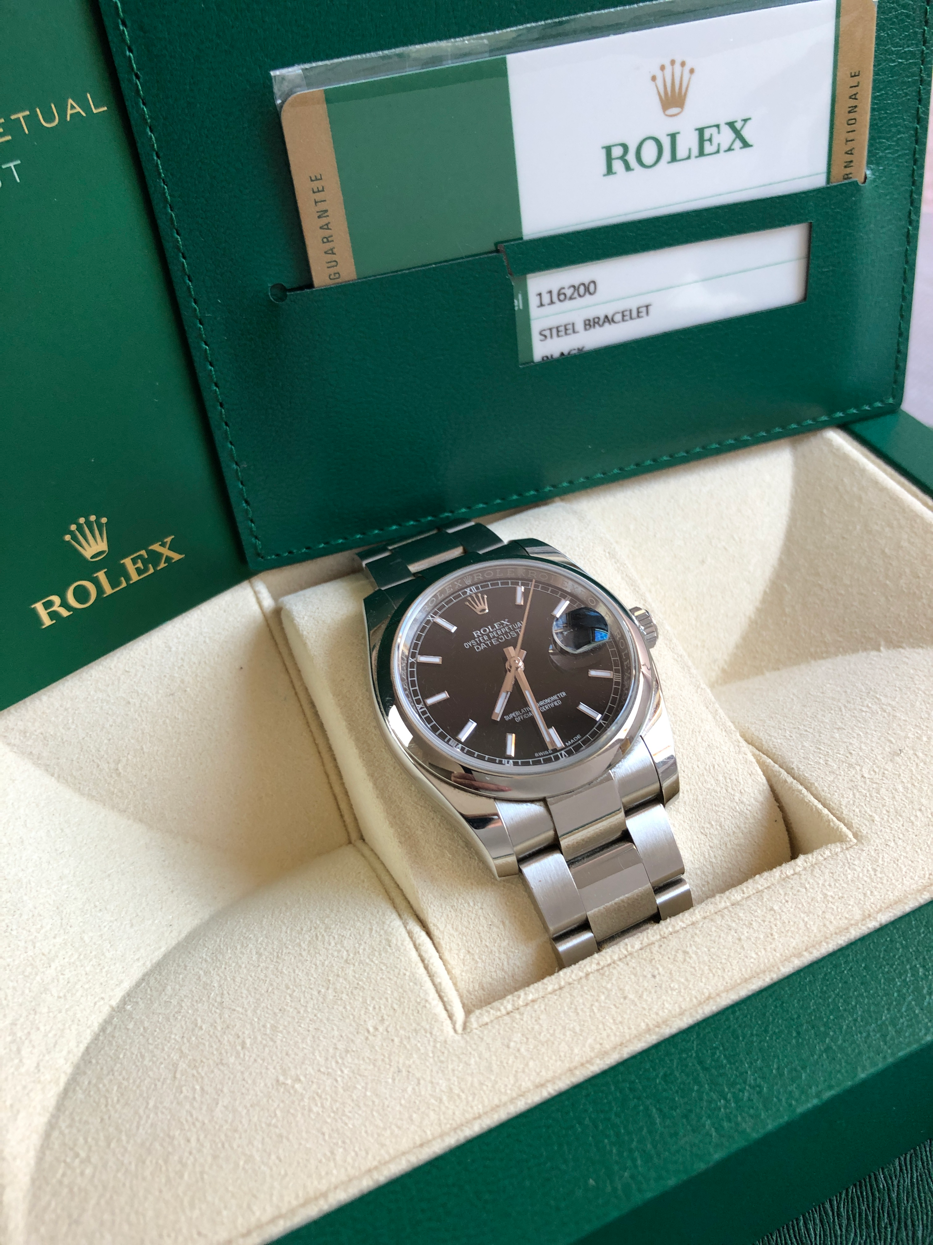Rolex Datejust 116200 B+P (2015)