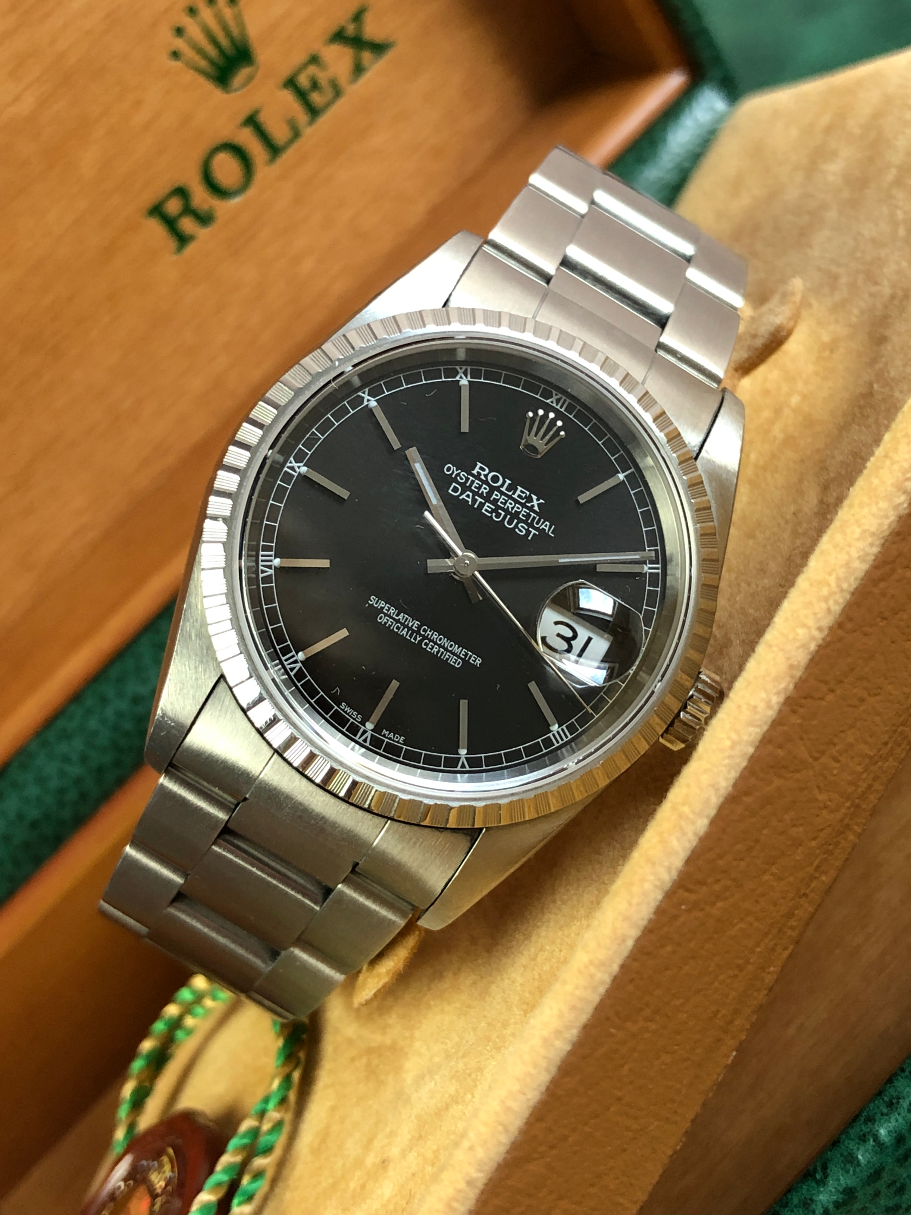 Rolex Datejust 16220 B+P