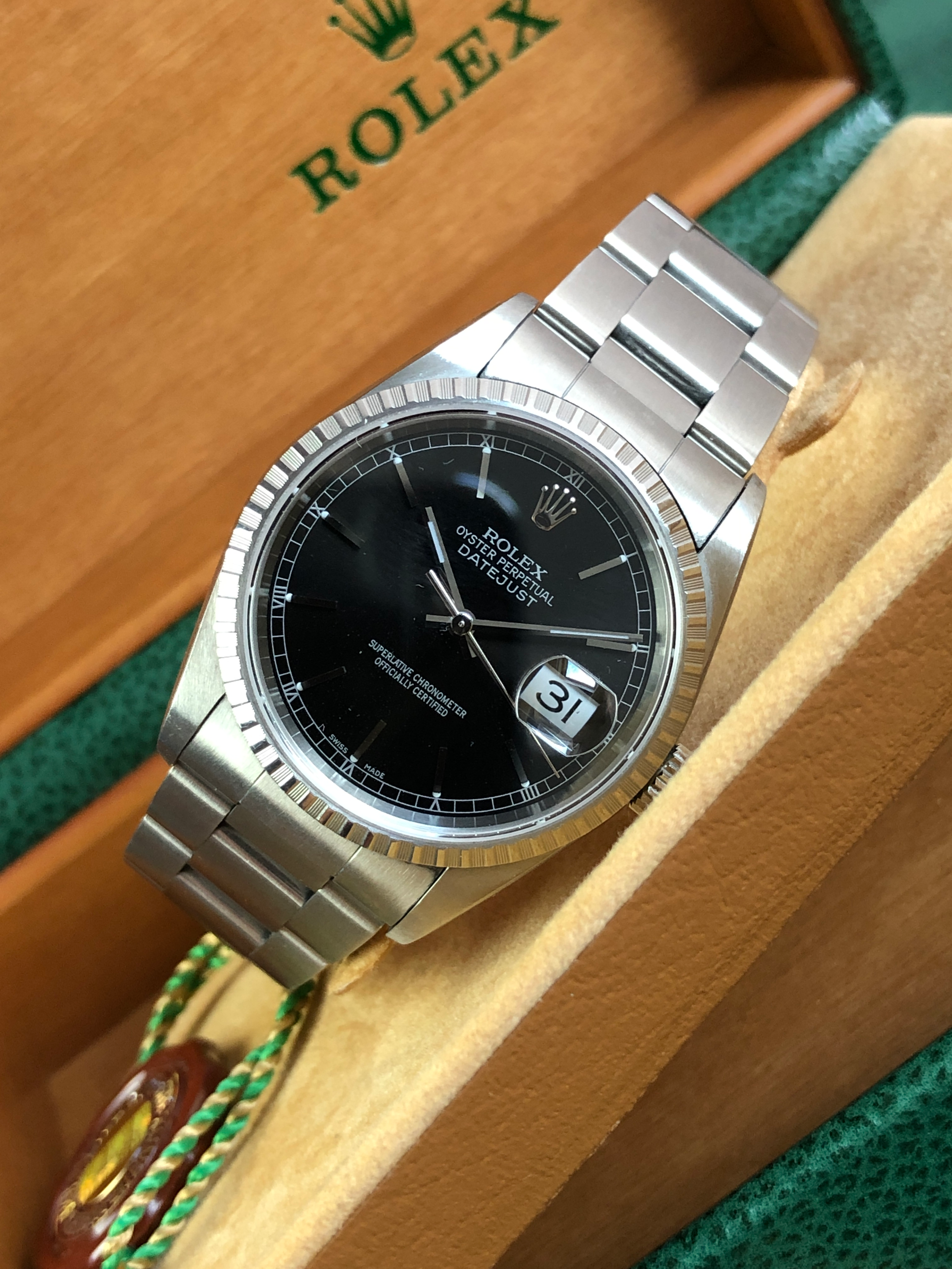 Rolex Datejust 16220 B+P