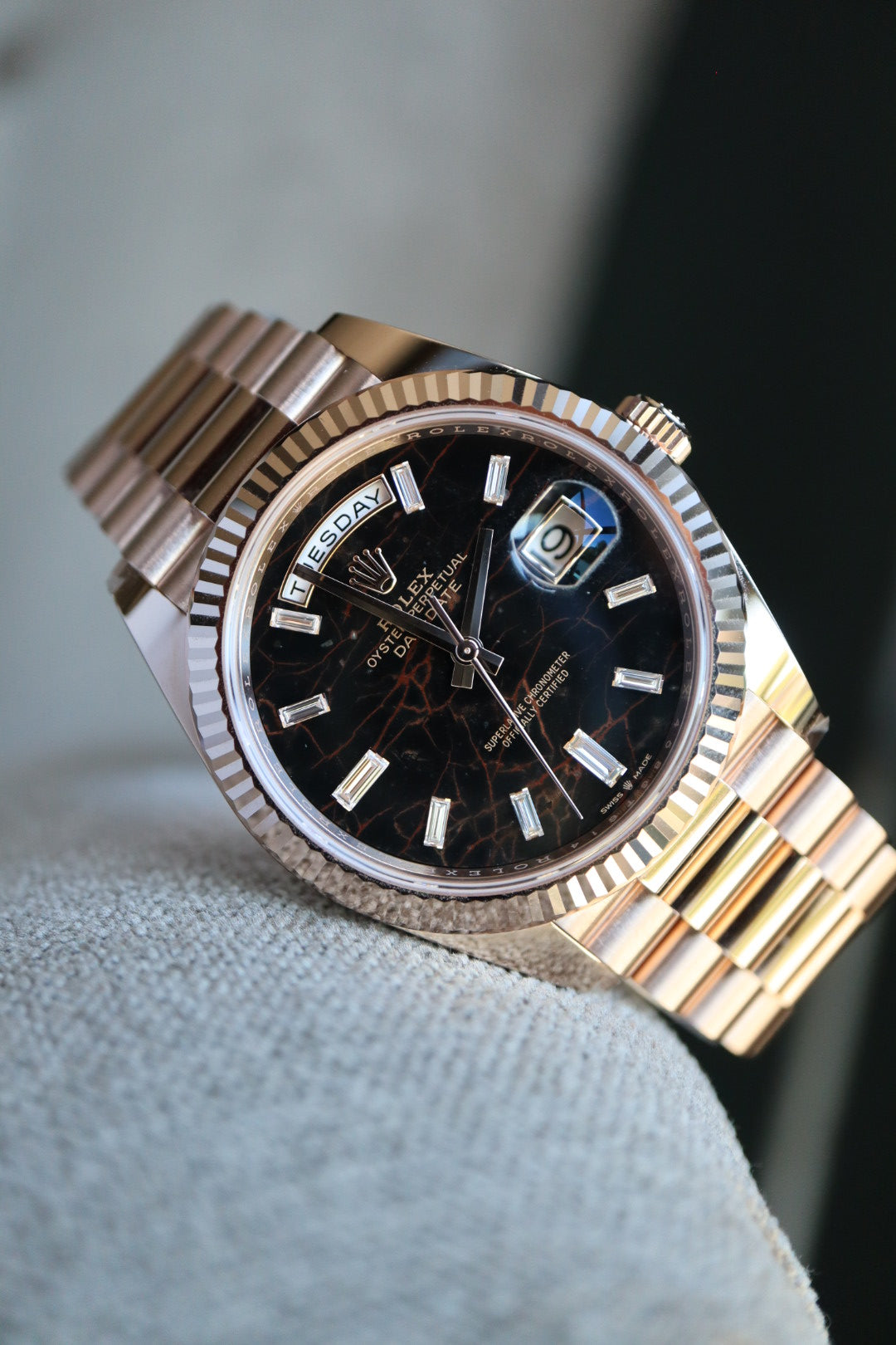 Rolex Day-Date 228235 Eisenkiesel (3/2022) full set