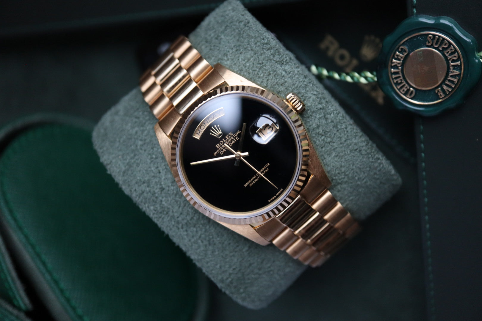 Rolex Day-Date 18038 Onyx (1987)