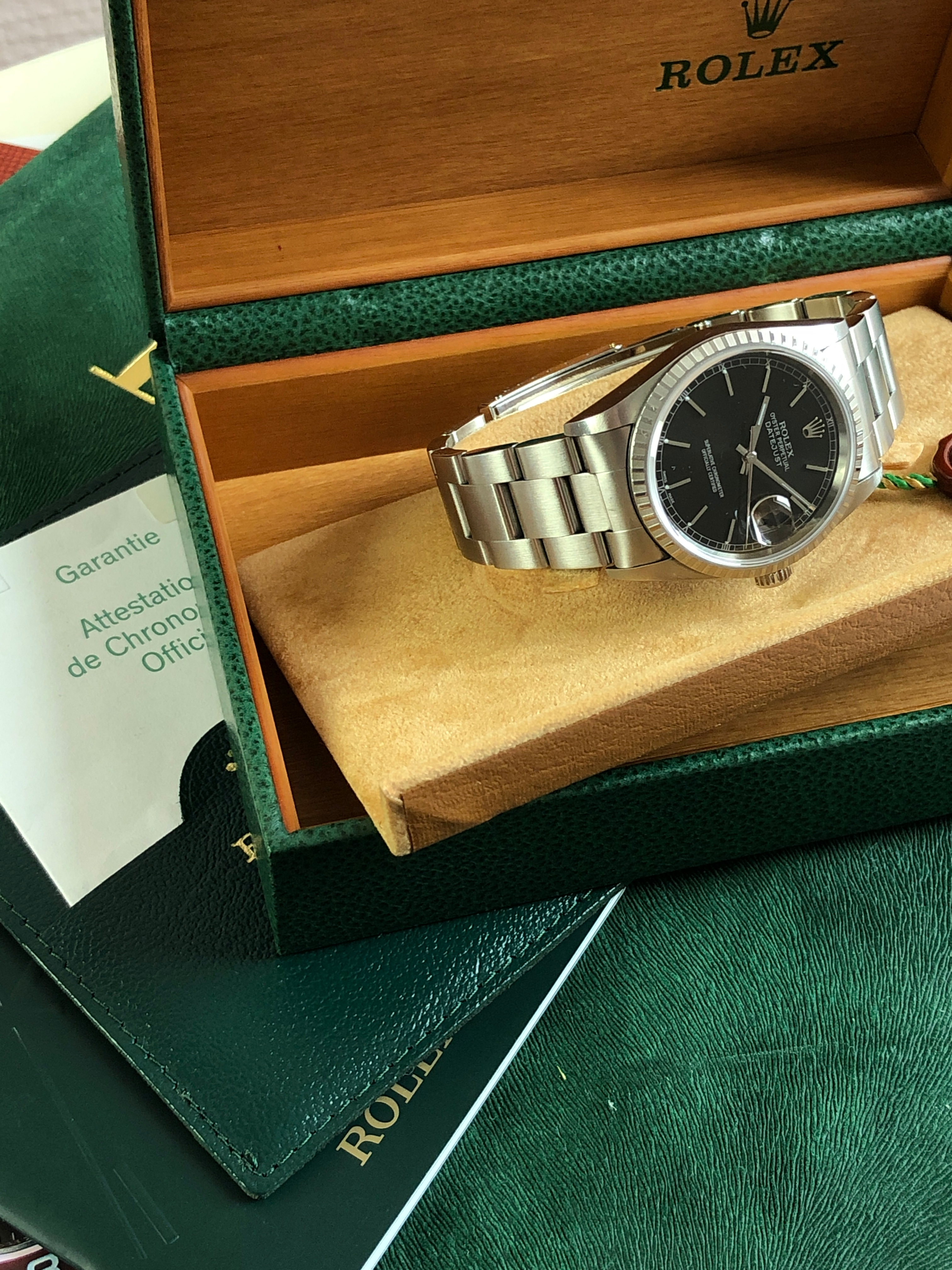 Rolex Datejust 16220 B+P