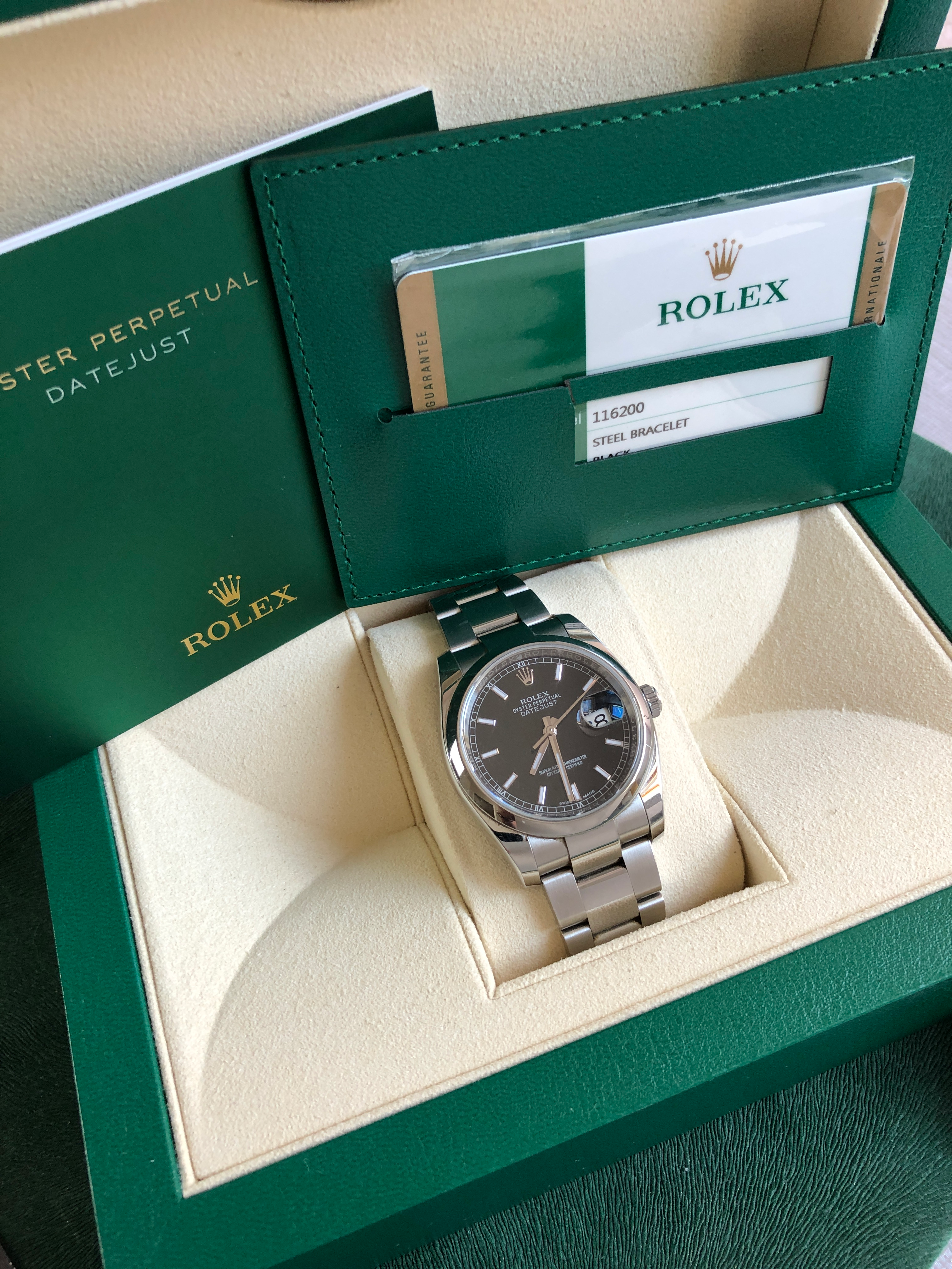Rolex Datejust 116200 B+P (2015)