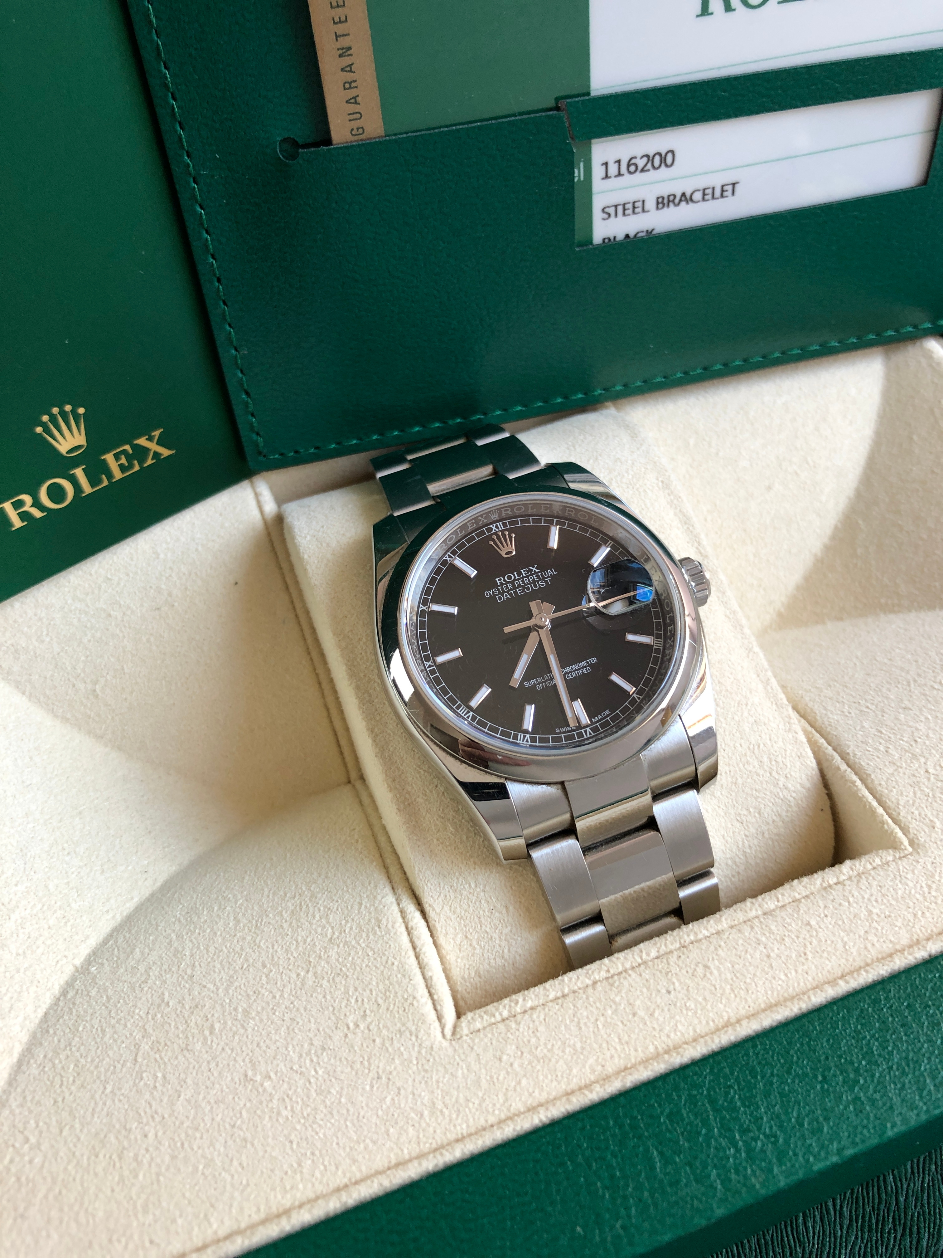 Rolex Datejust 116200 B+P (2015)