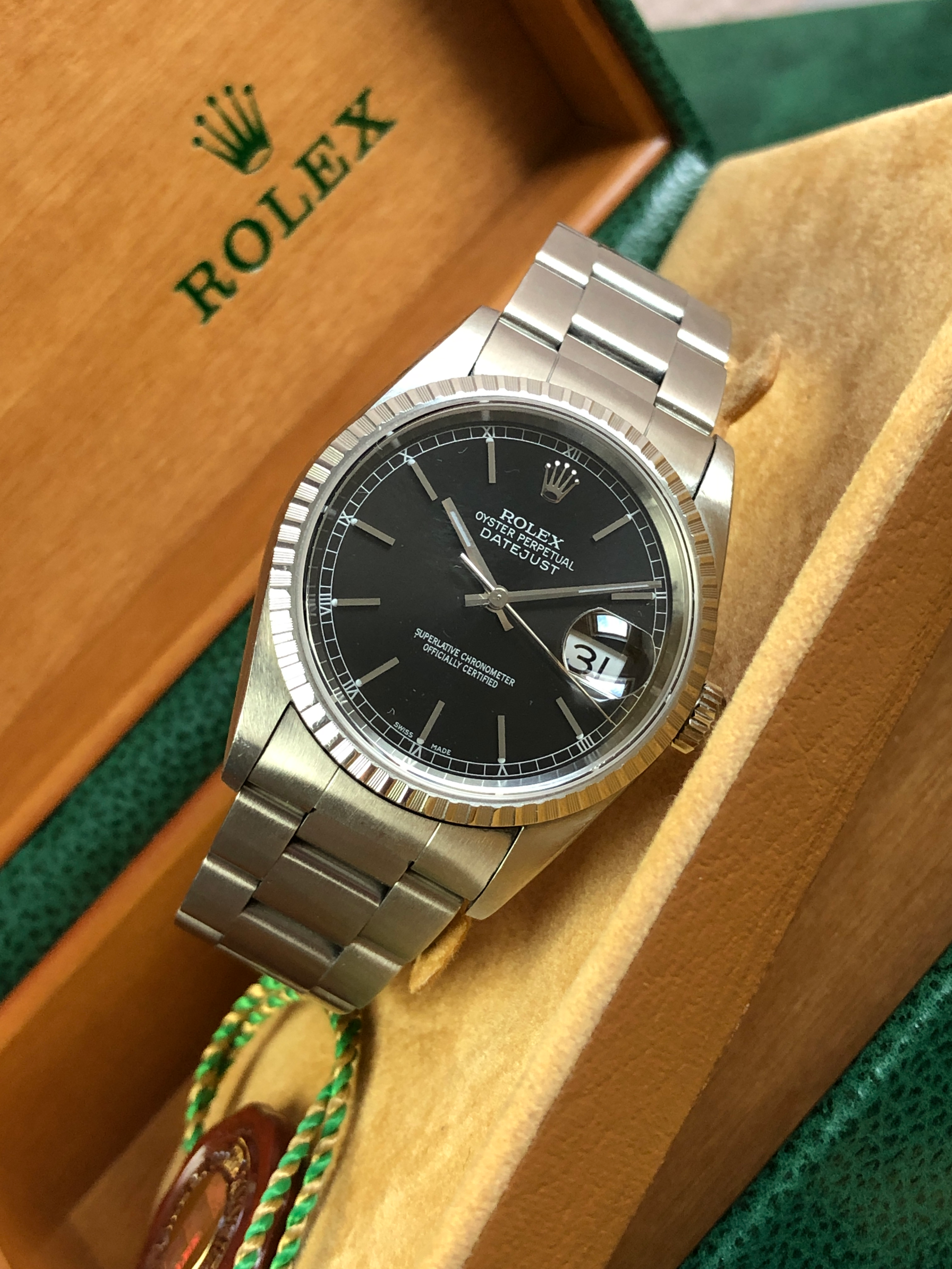Rolex Datejust 16220 B+P