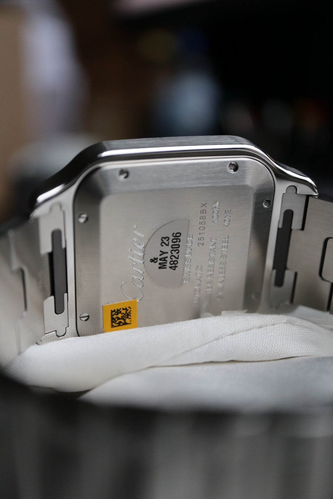 Cartier Santos XL blue (2021, stickered)