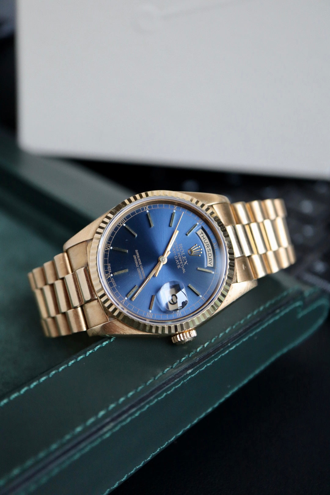 Rolex Day-Date 18238 blue (1990)