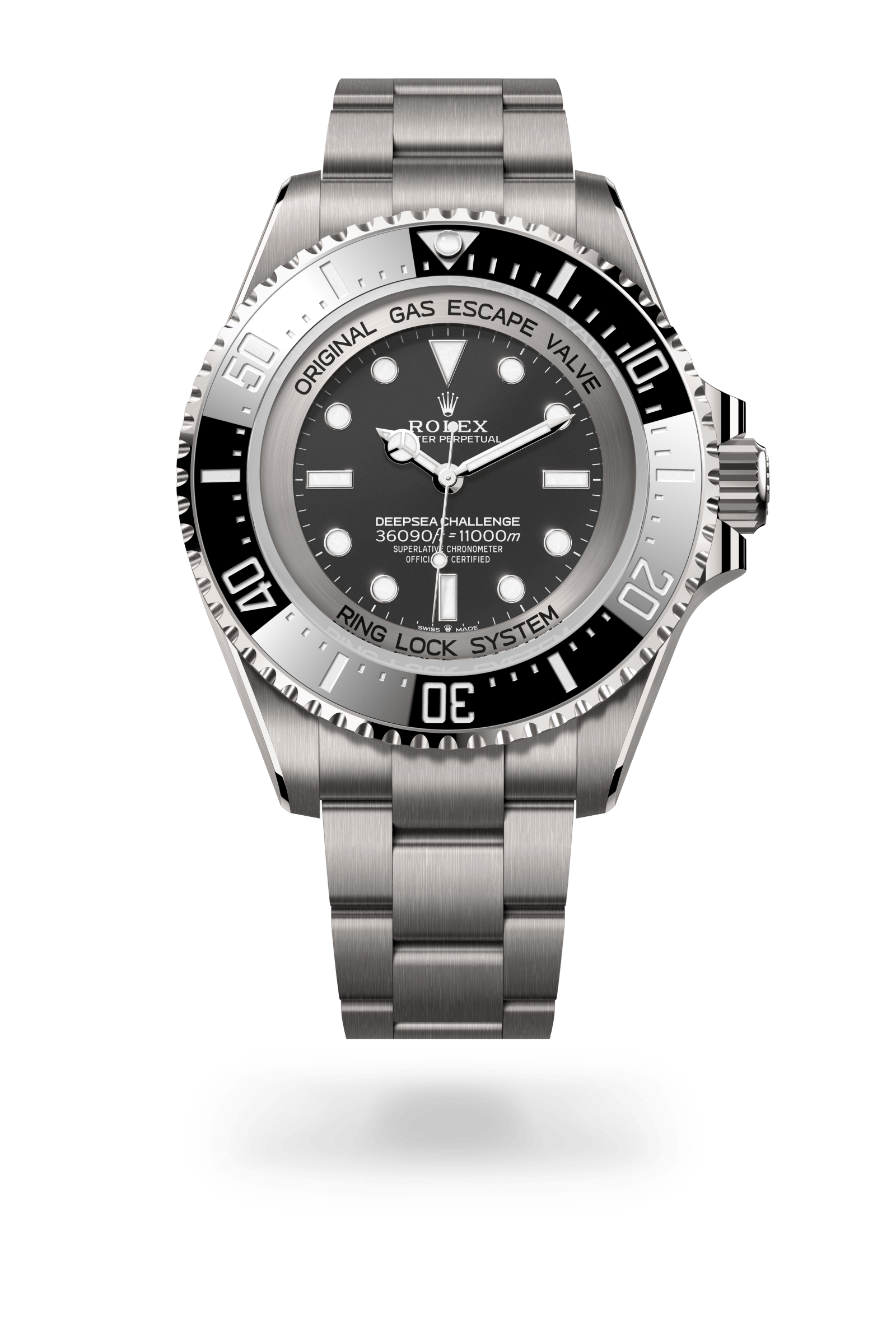 Deepsea Challenge, Oyster, 50 mm, RLX titanium, Wijzerplaat : Diepzwart, Rolex