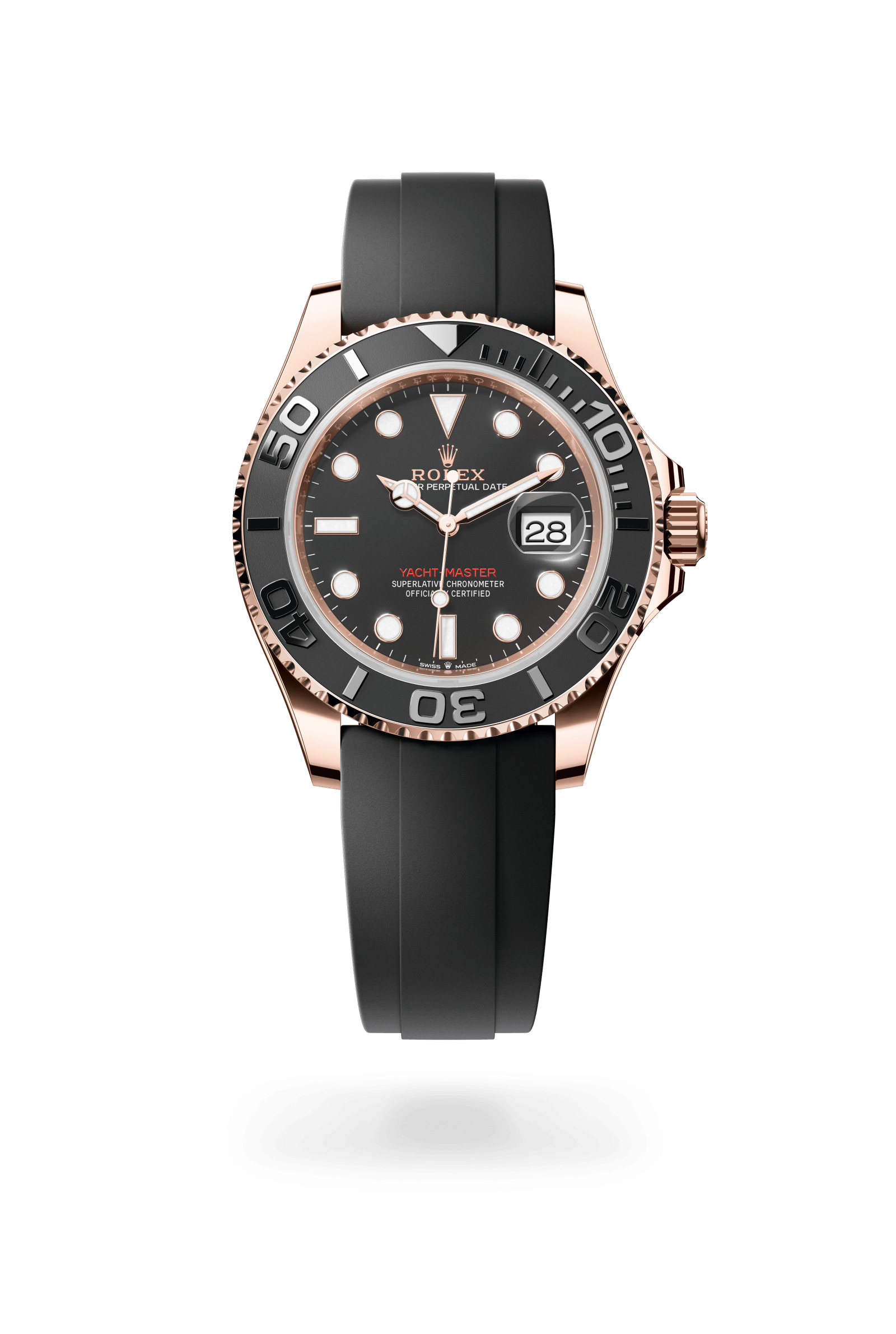 Yacht-Master 40, Oyster, 40 mm, Everose-goud, Wijzerplaat : Diepzwart, Rolex