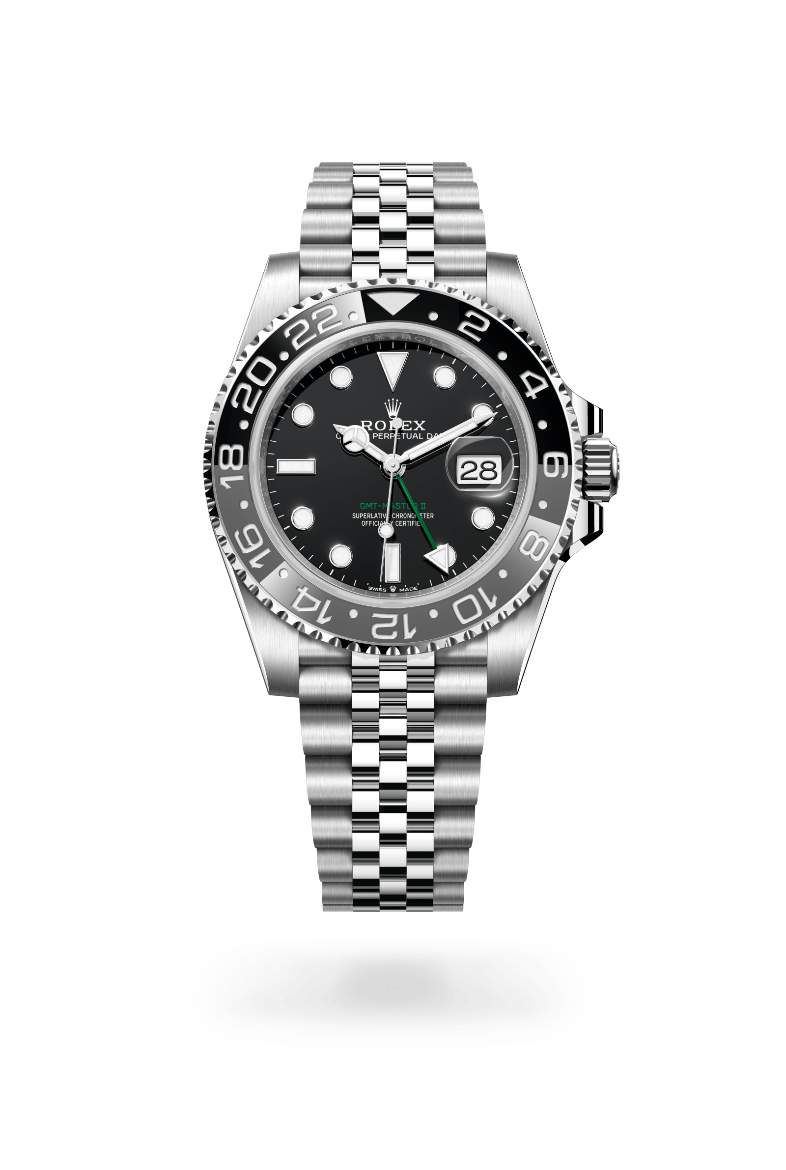 GMT-Master II, Oyster, 40 mm, Oystersteel, Wijzerplaat : Zwart, Rolex