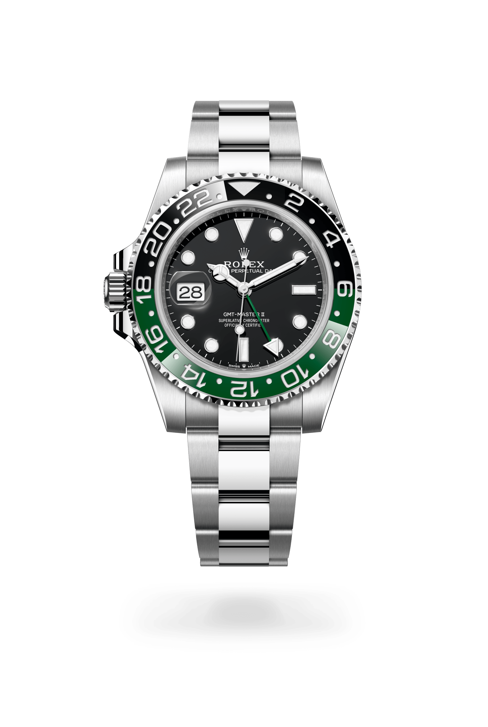GMT-Master II, Oyster, 40 mm, Oystersteel, Wijzerplaat : Zwart, Rolex