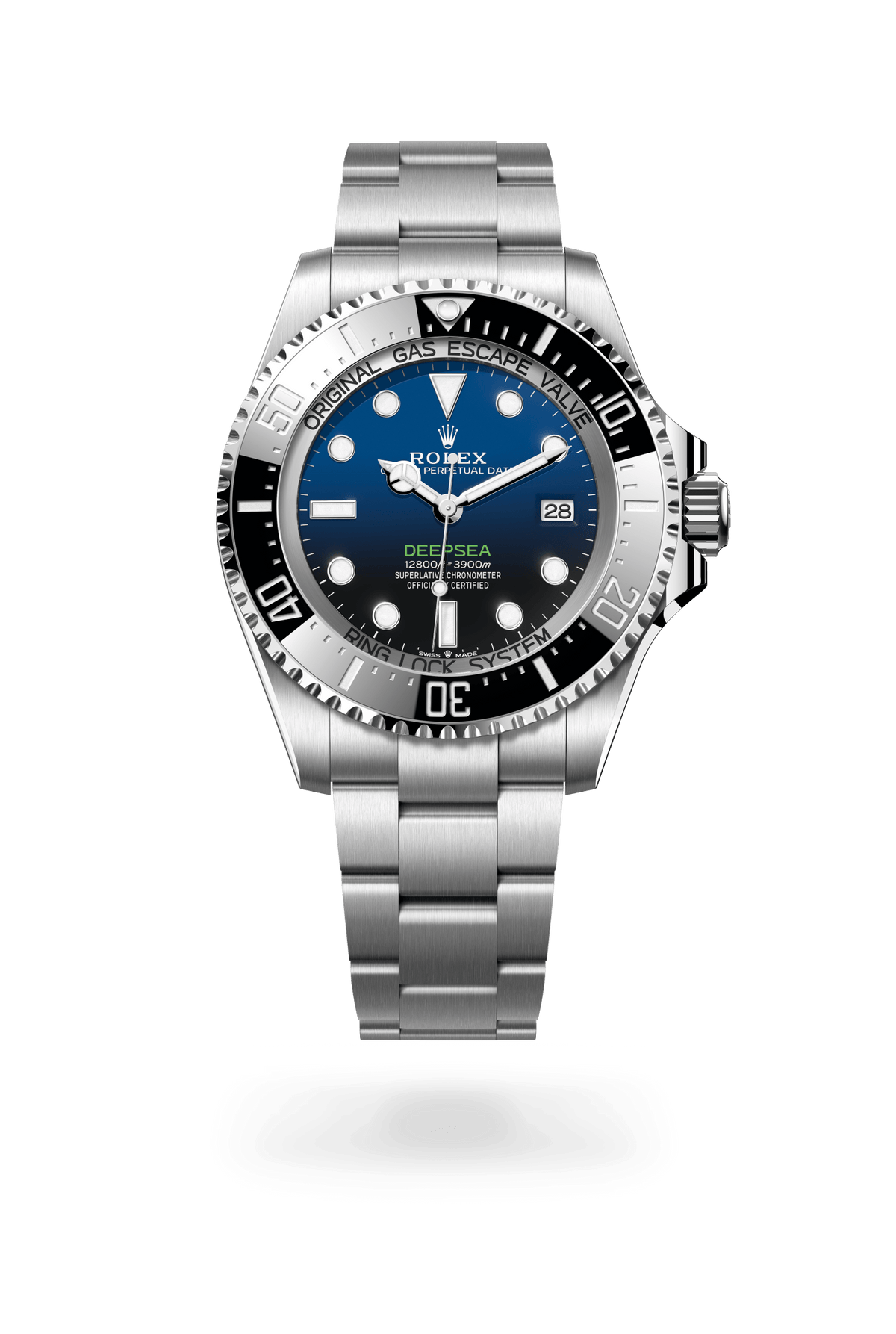 Rolex Deepsea, Oyster, 44 mm, Oystersteel, Wijzerplaat : D-blue, Rolex