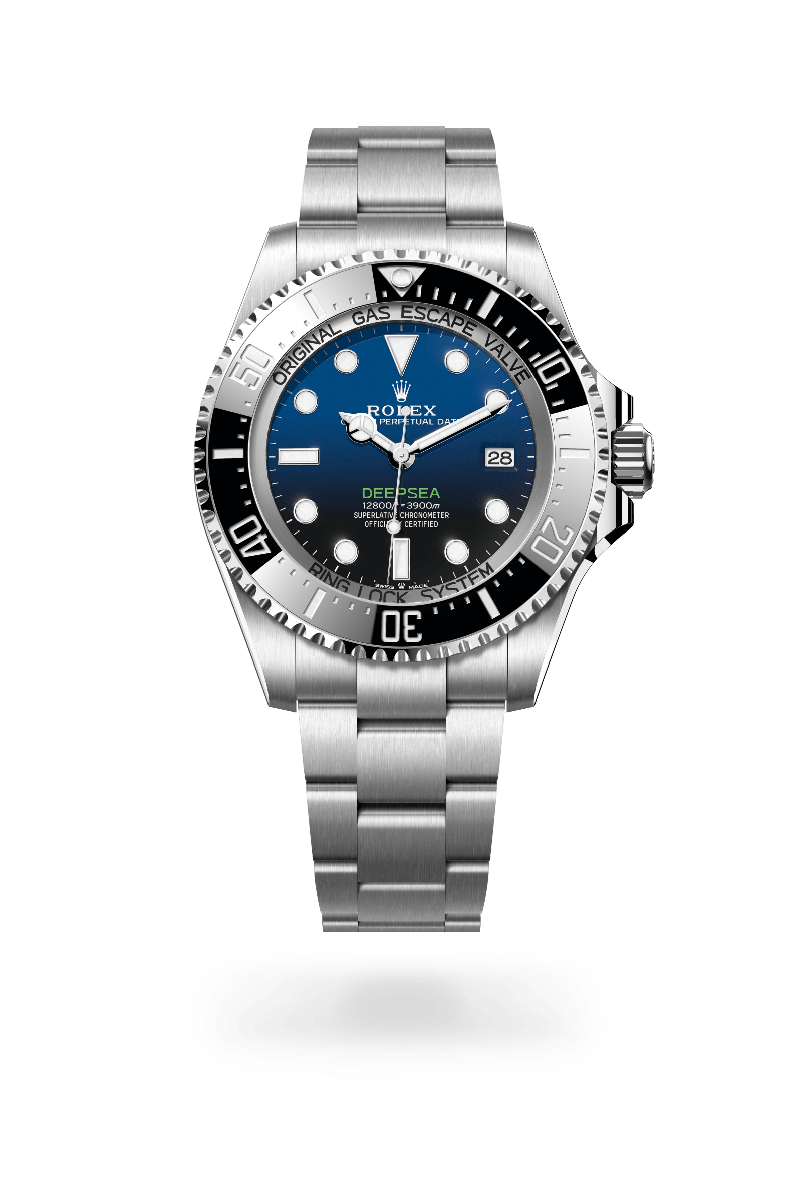 Rolex Deepsea, Oyster, 44 mm, Oystersteel, Wijzerplaat : D-blue, Rolex