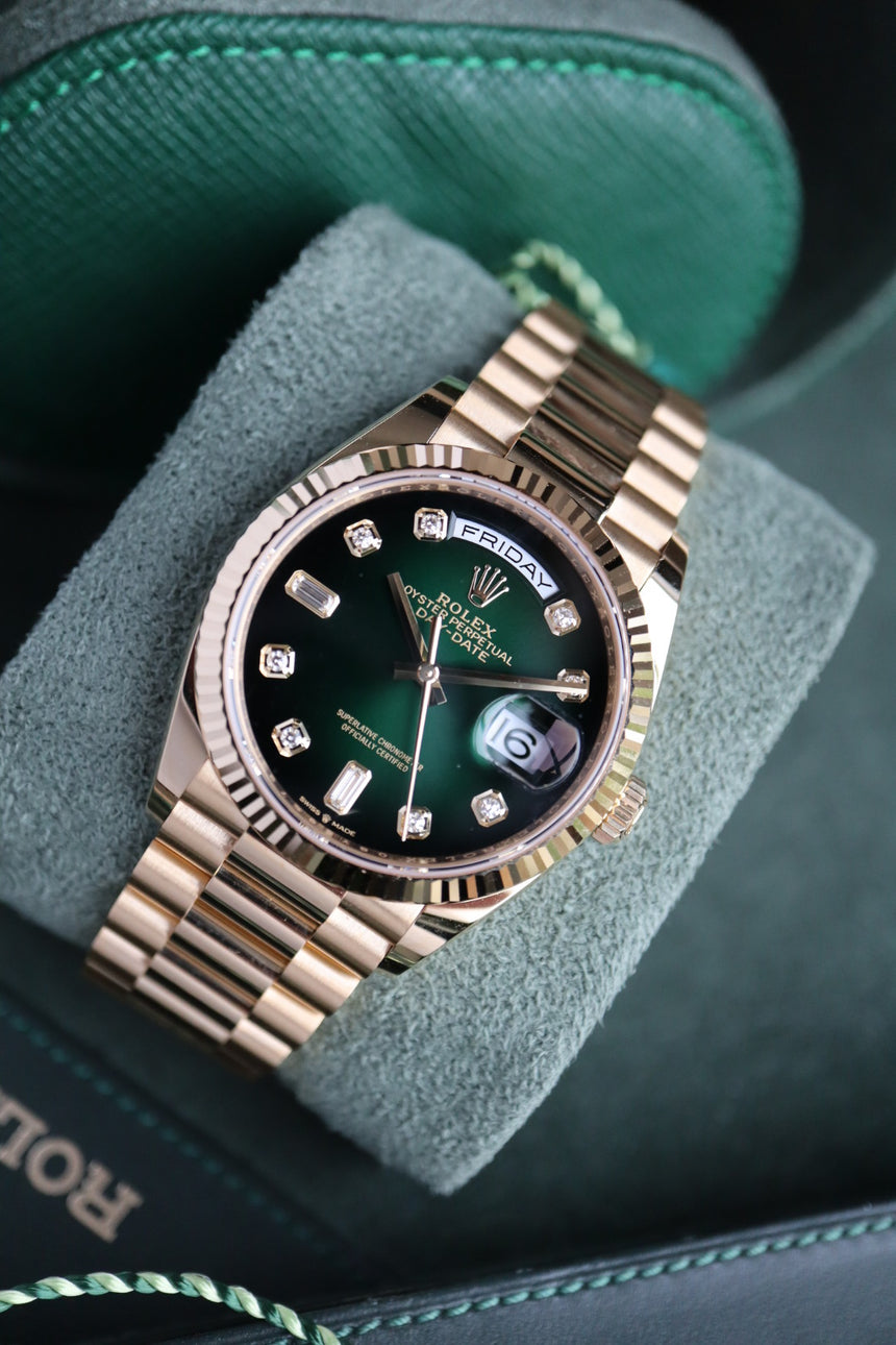 Rolex Day-Date 128238 green (2021 NEW)