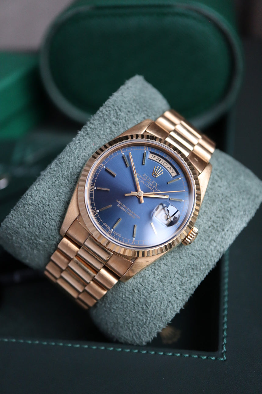 Rolex Day-Date 18238 blue (1990)