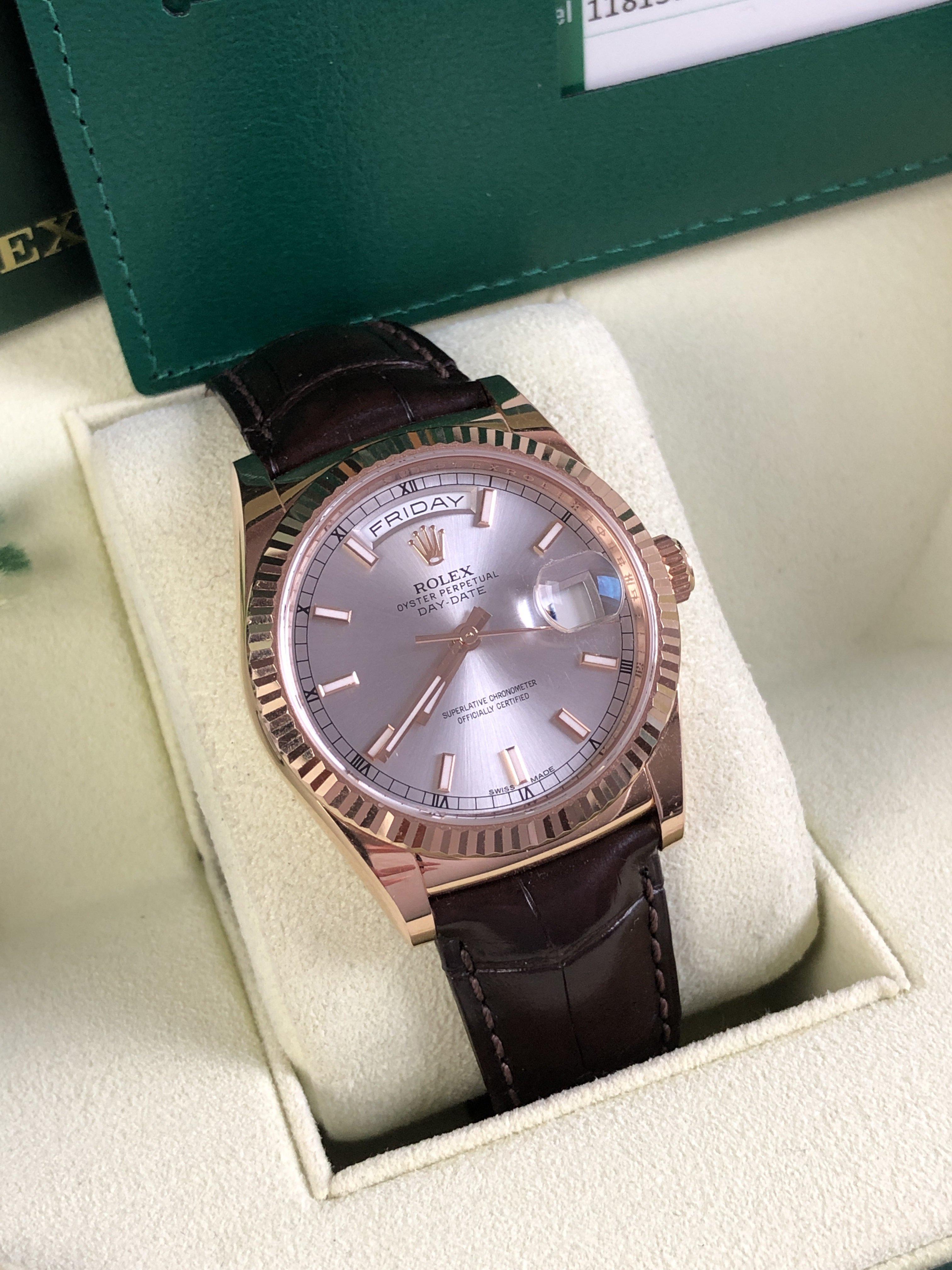 Rolex Day-Date 118135 rose gold (2017)