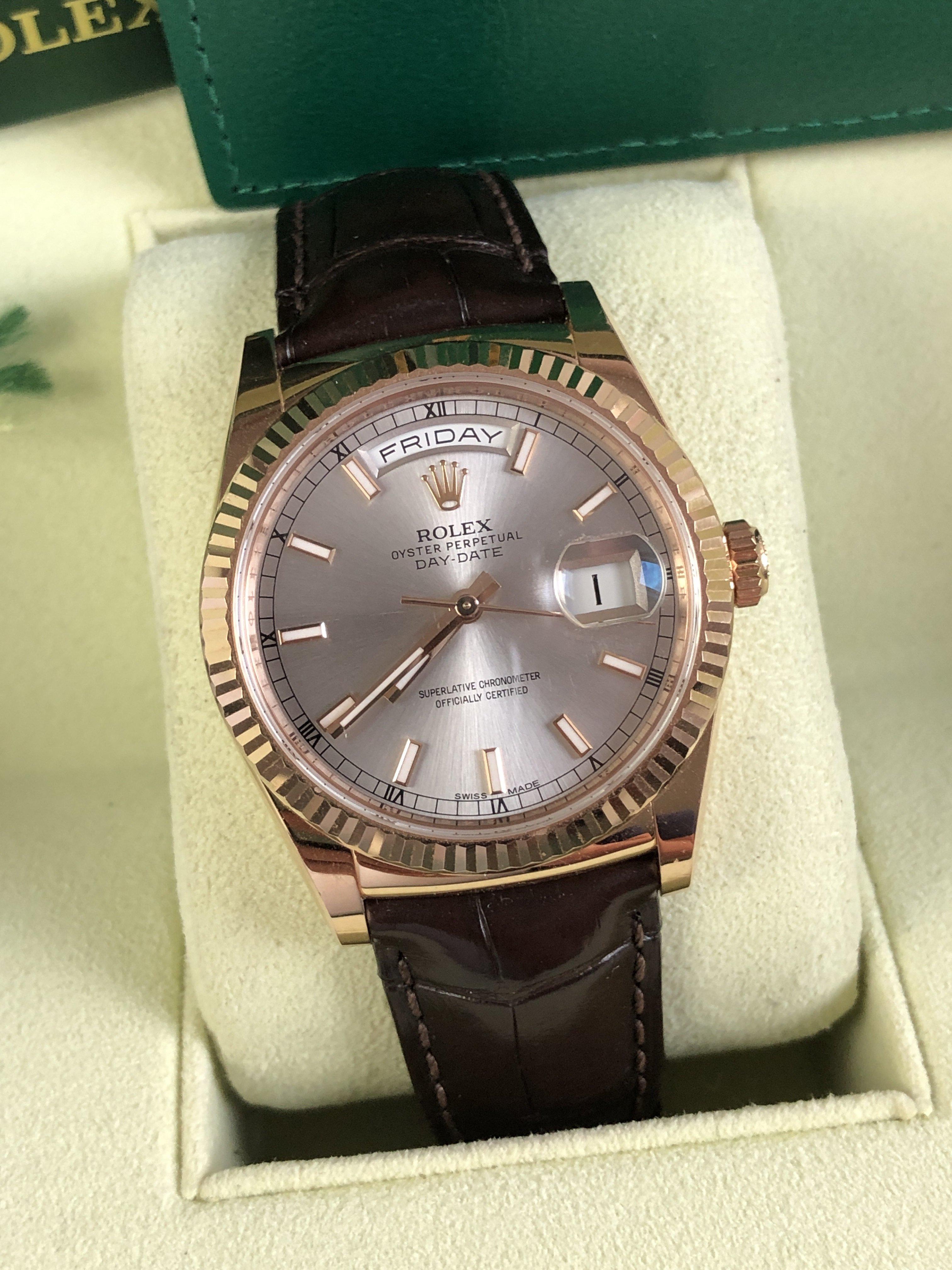 Rolex Day-Date 118135 rose gold (2017)