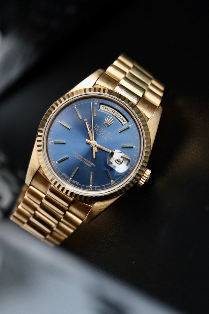 Rolex Day-Date 18238 blue (1990)