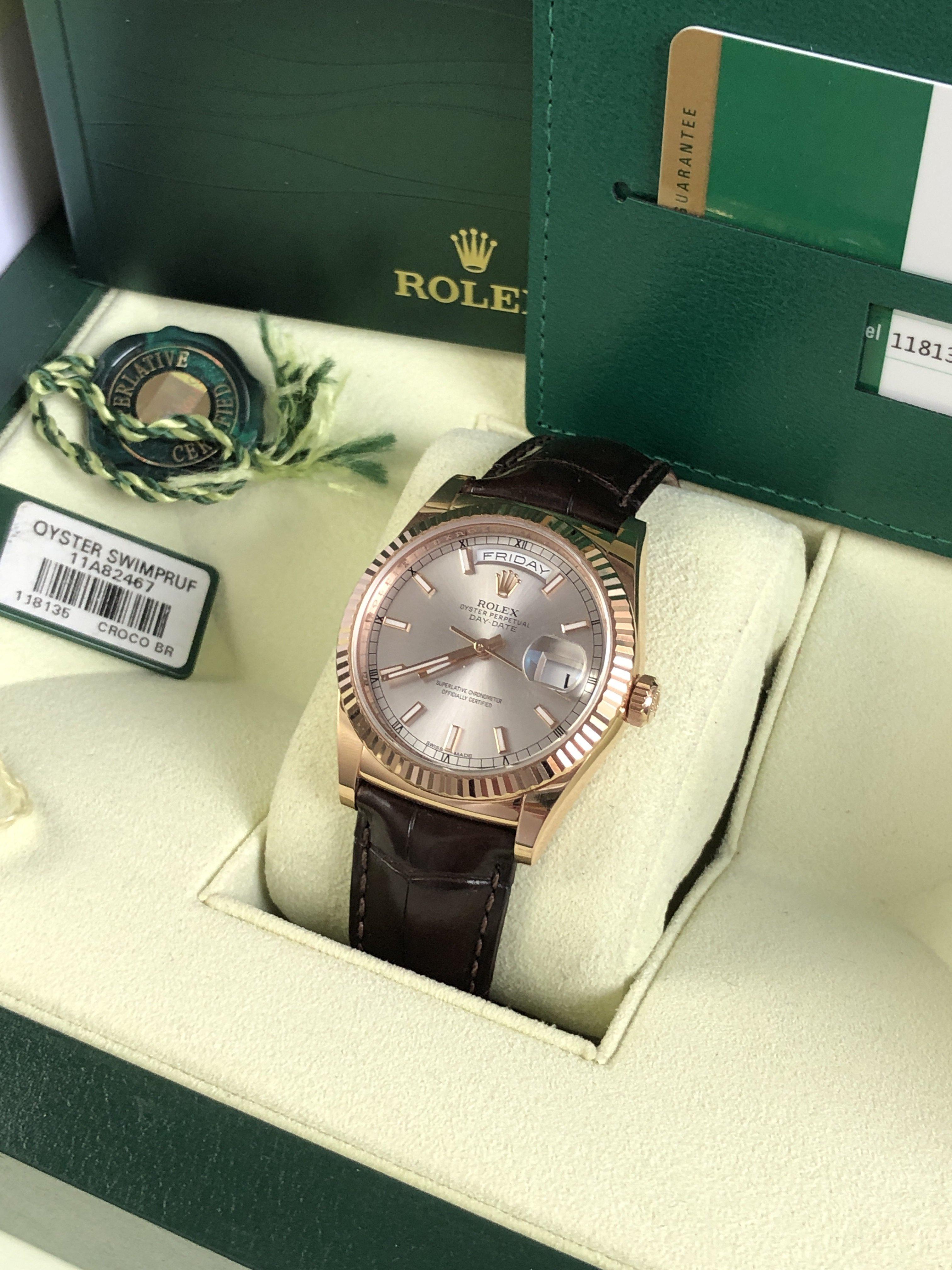 Rolex Day-Date 118135 rose gold (2017)