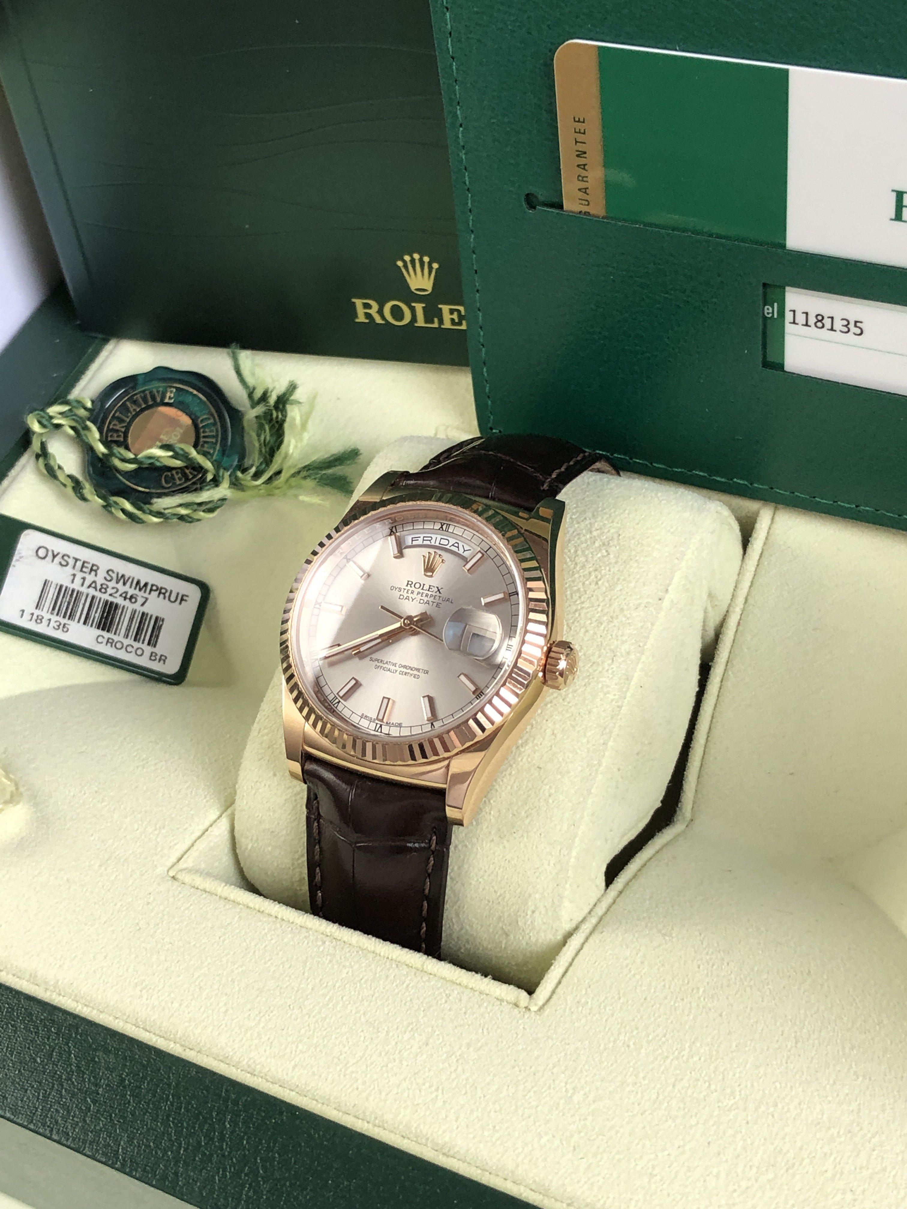 Rolex Day-Date 118135 rose gold (2017)