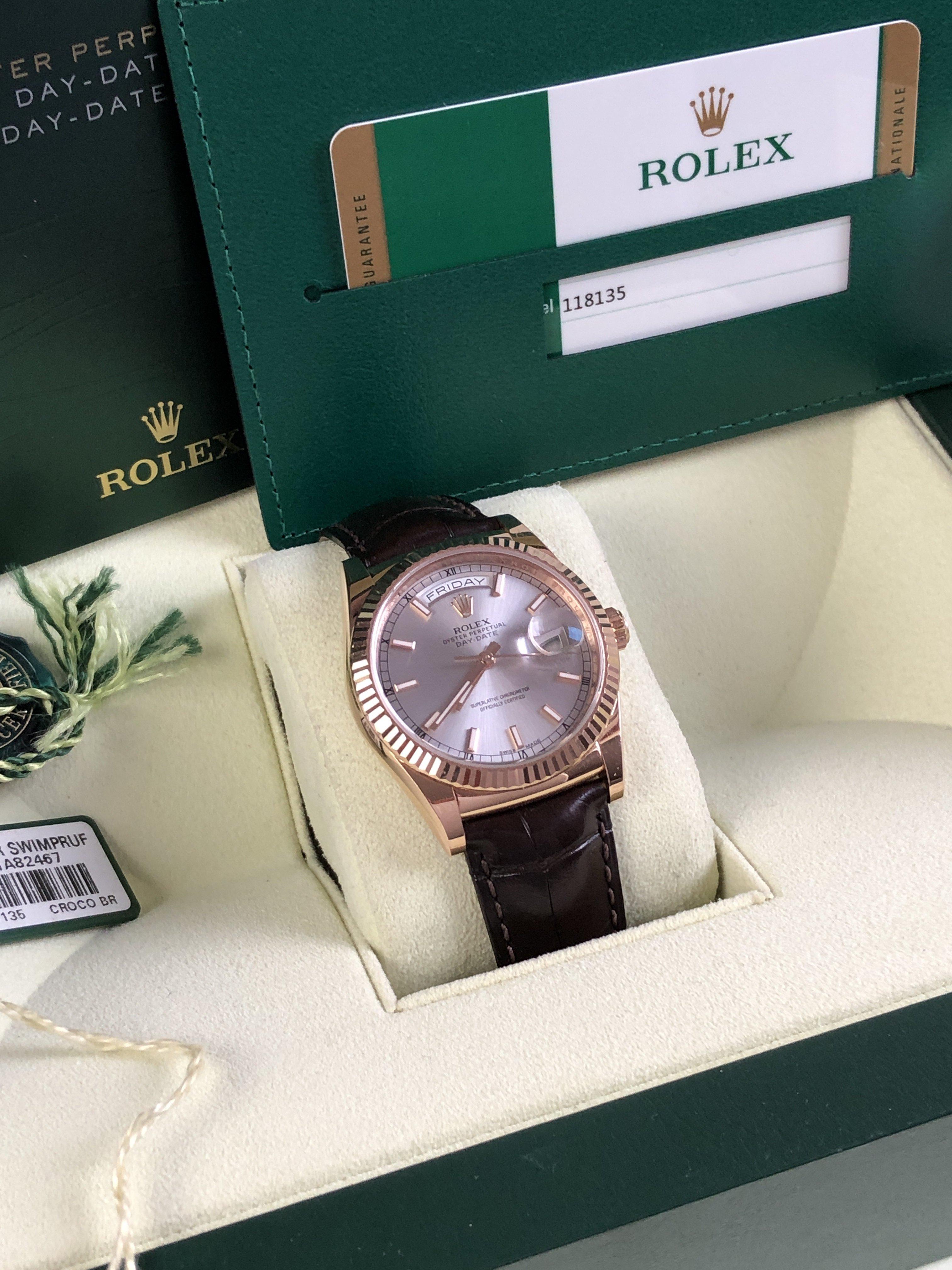 Rolex Day-Date 118135 rose gold (2017)