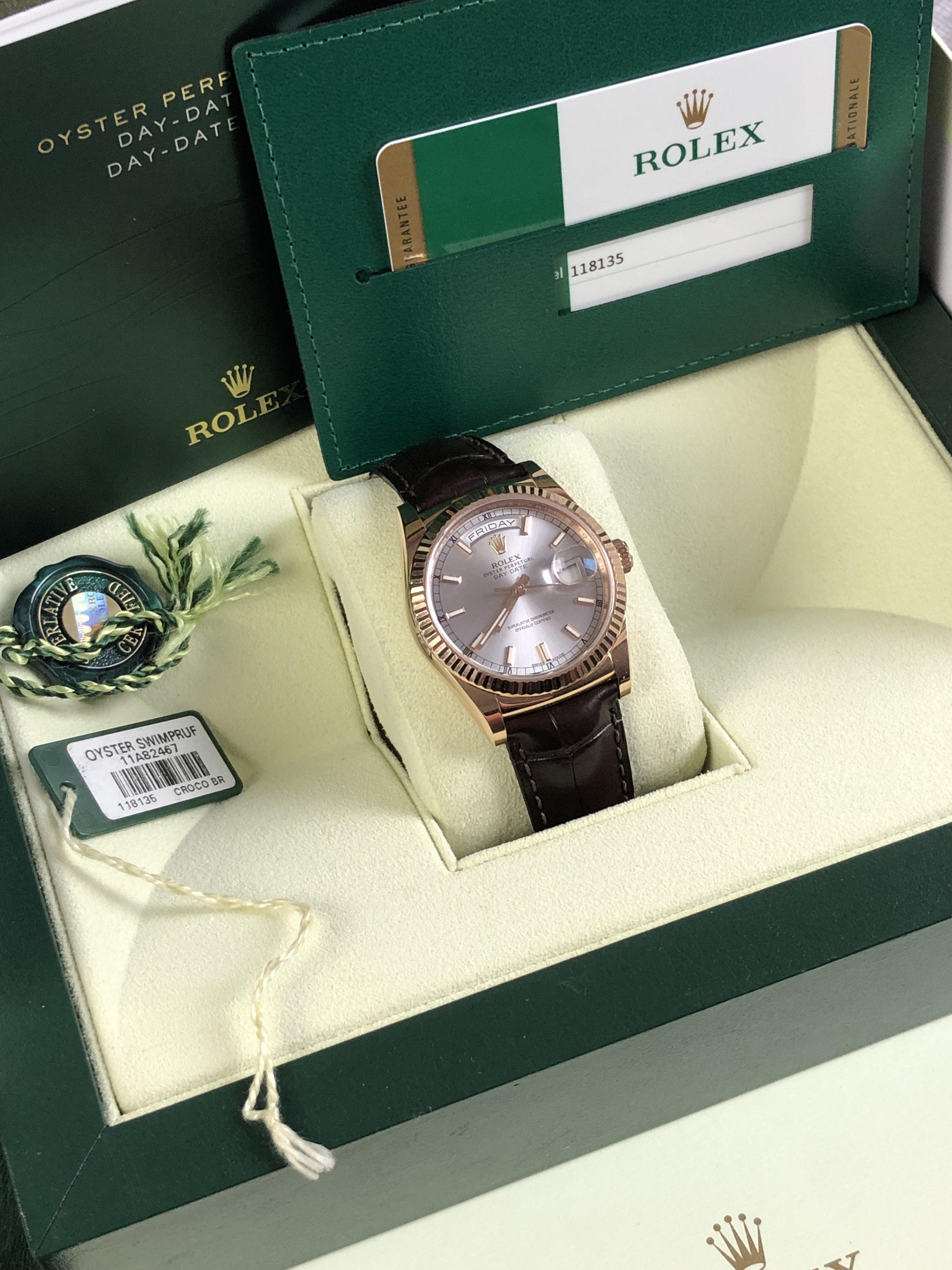 Rolex Day-Date 118135 rose gold (2017)