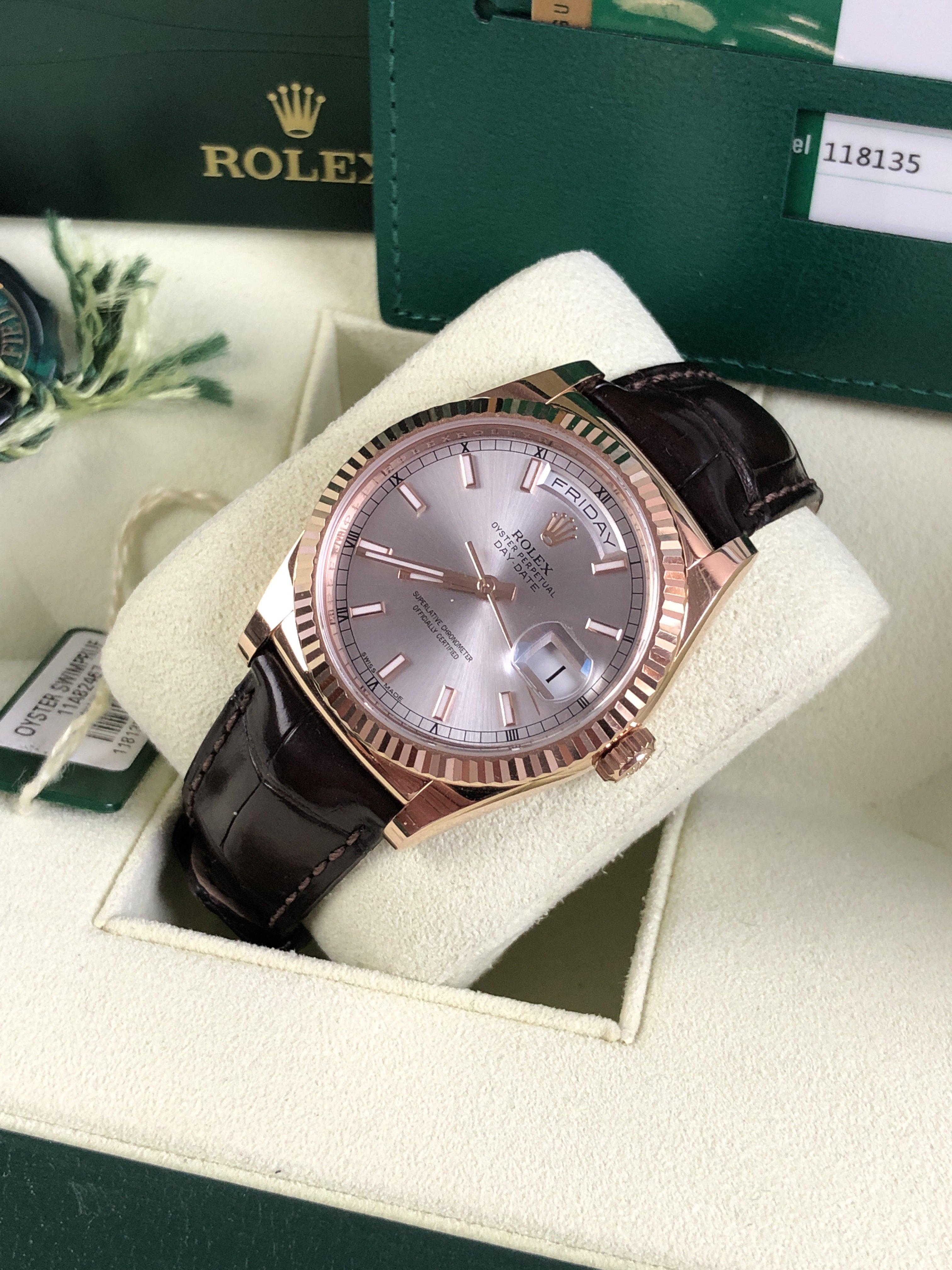 Rolex Day-Date 118135 rose gold (2017)