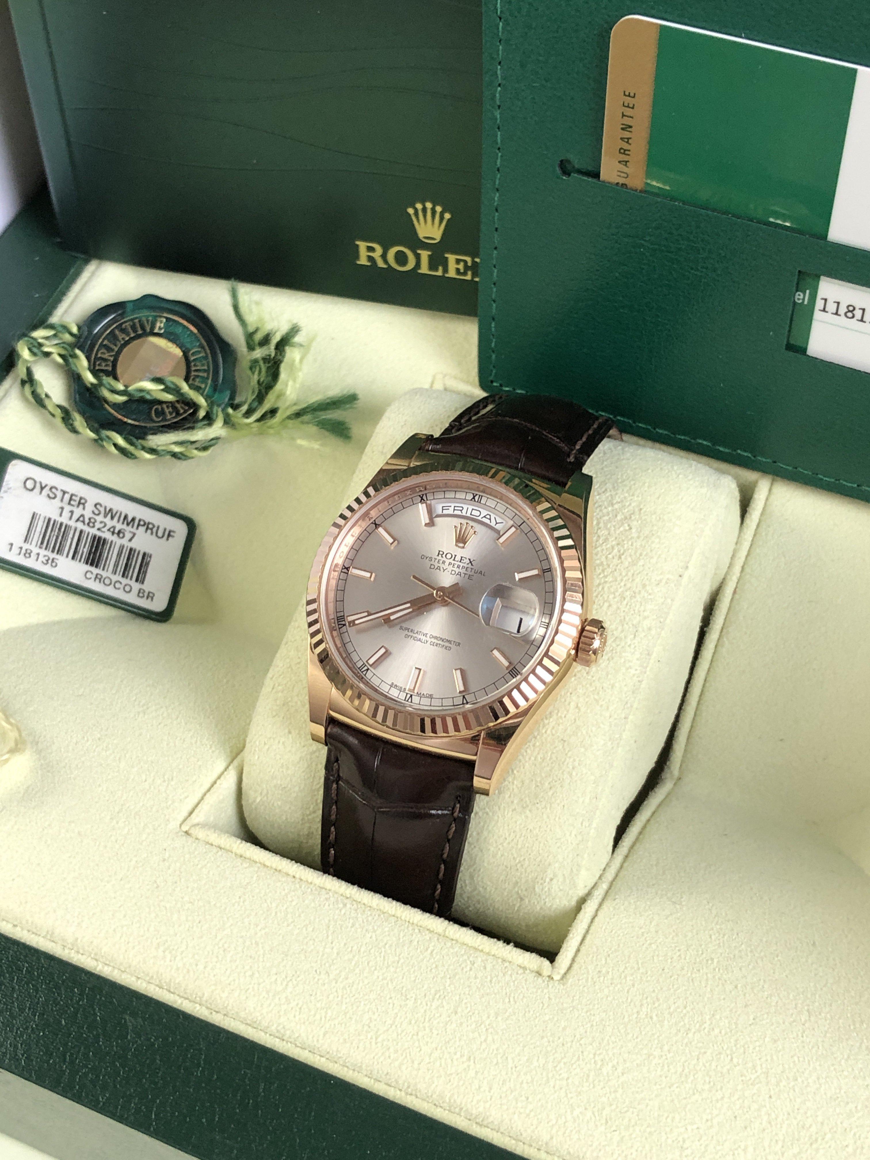 Rolex Day-Date 118135 rose gold (2017)