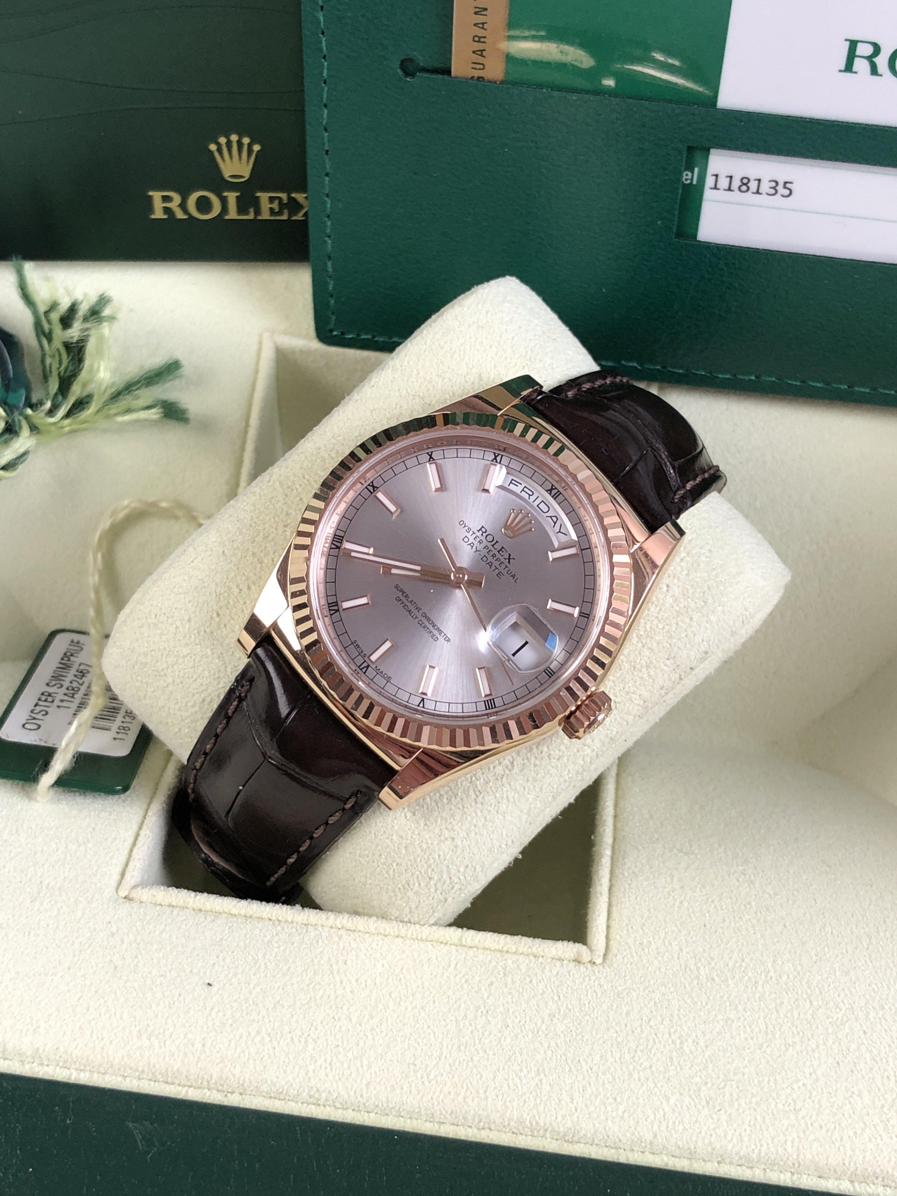 Rolex Day-Date 118135 rose gold (2017)