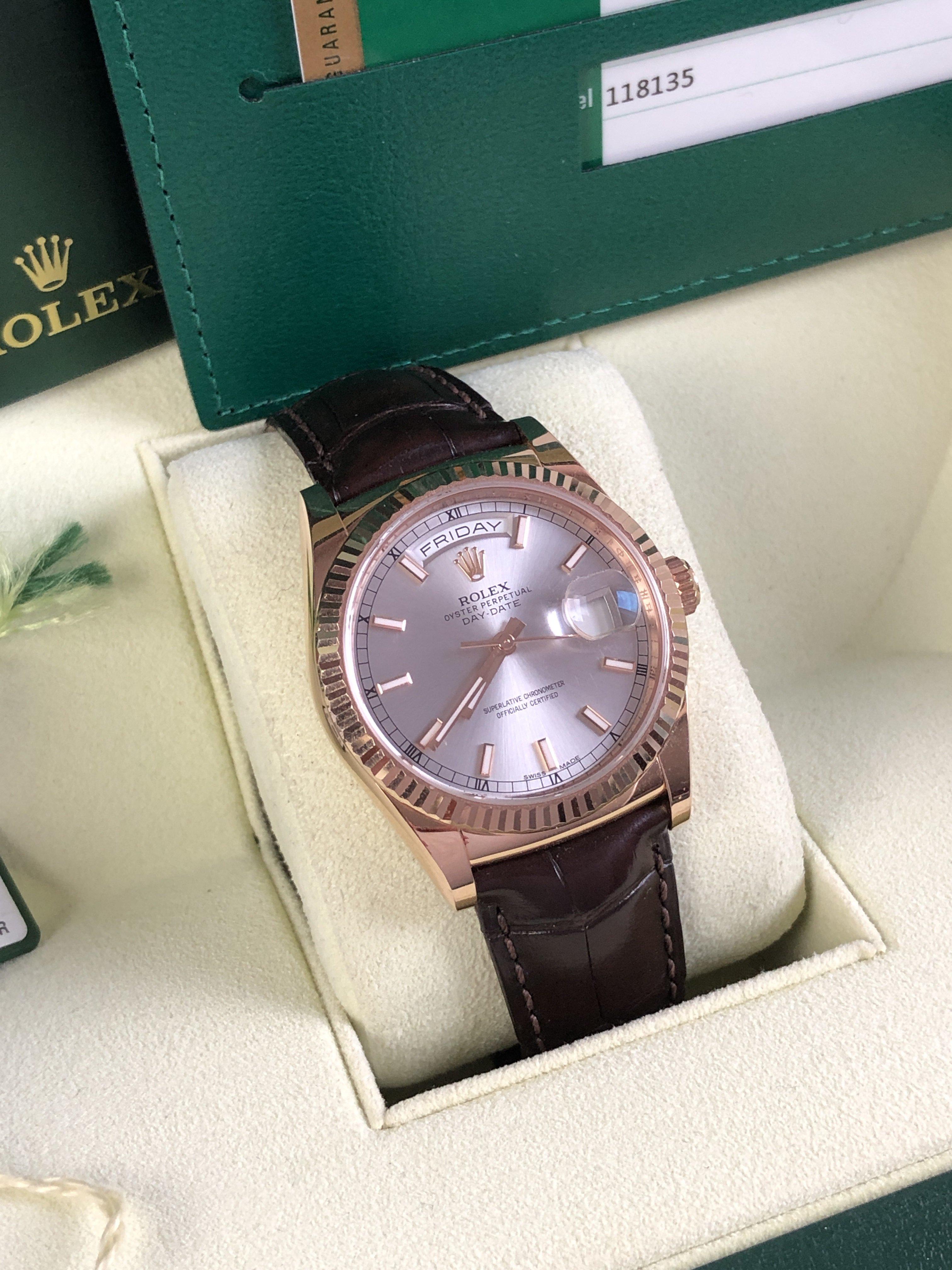 Rolex Day-Date 118135 rose gold (2017)