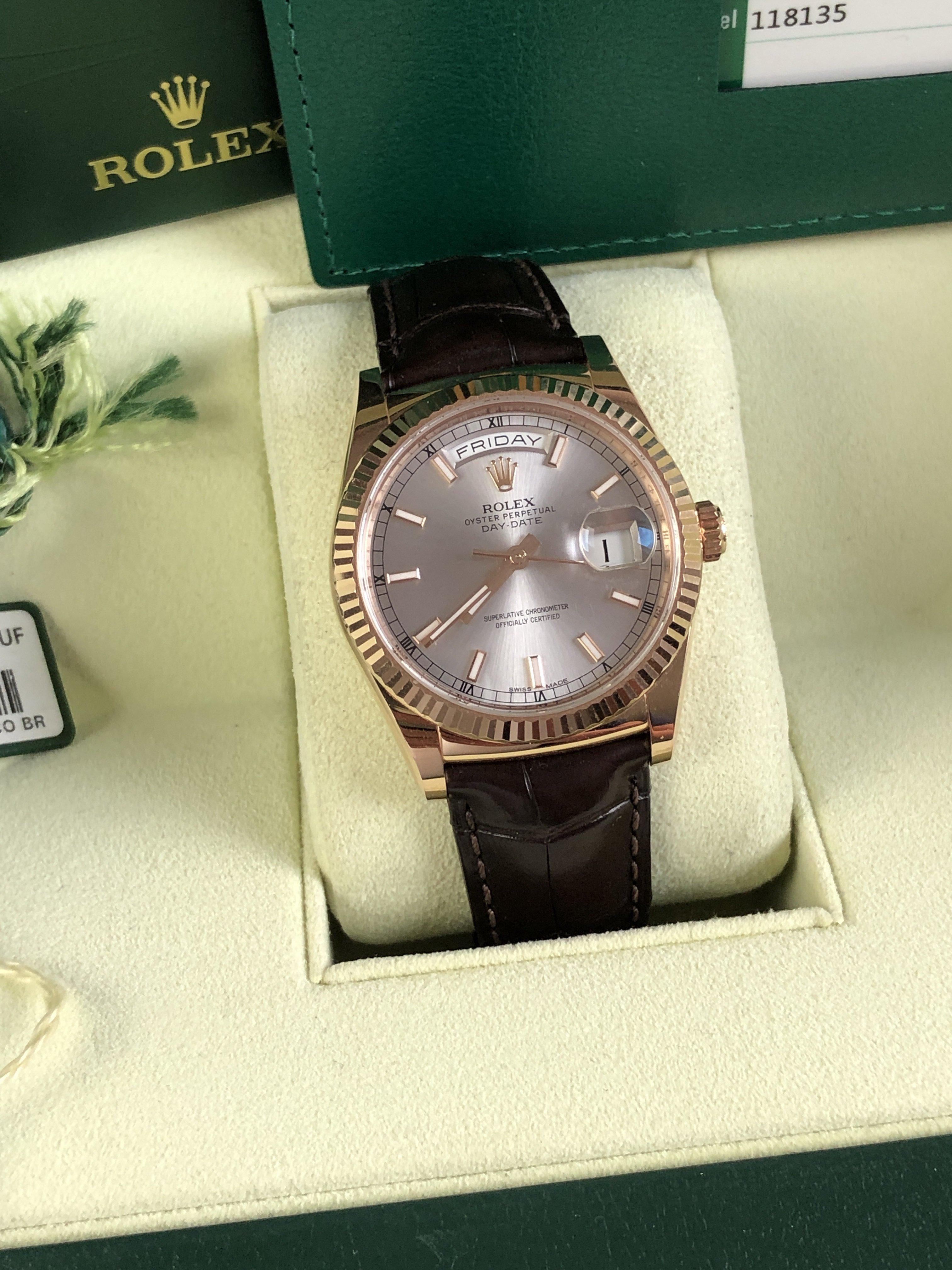 Rolex Day-Date 118135 rose gold (2017)