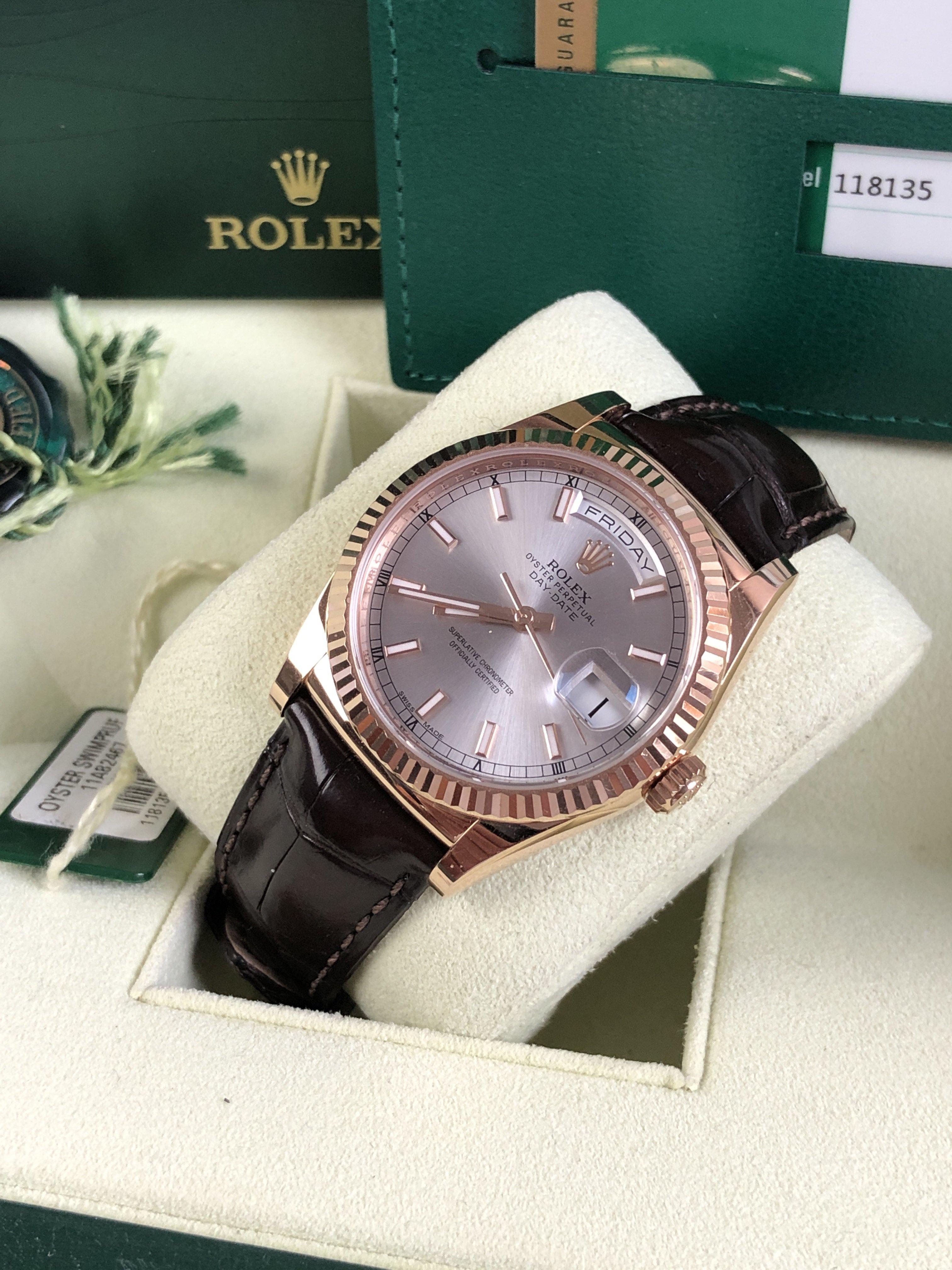 Rolex Day-Date 118135 rose gold (2017)