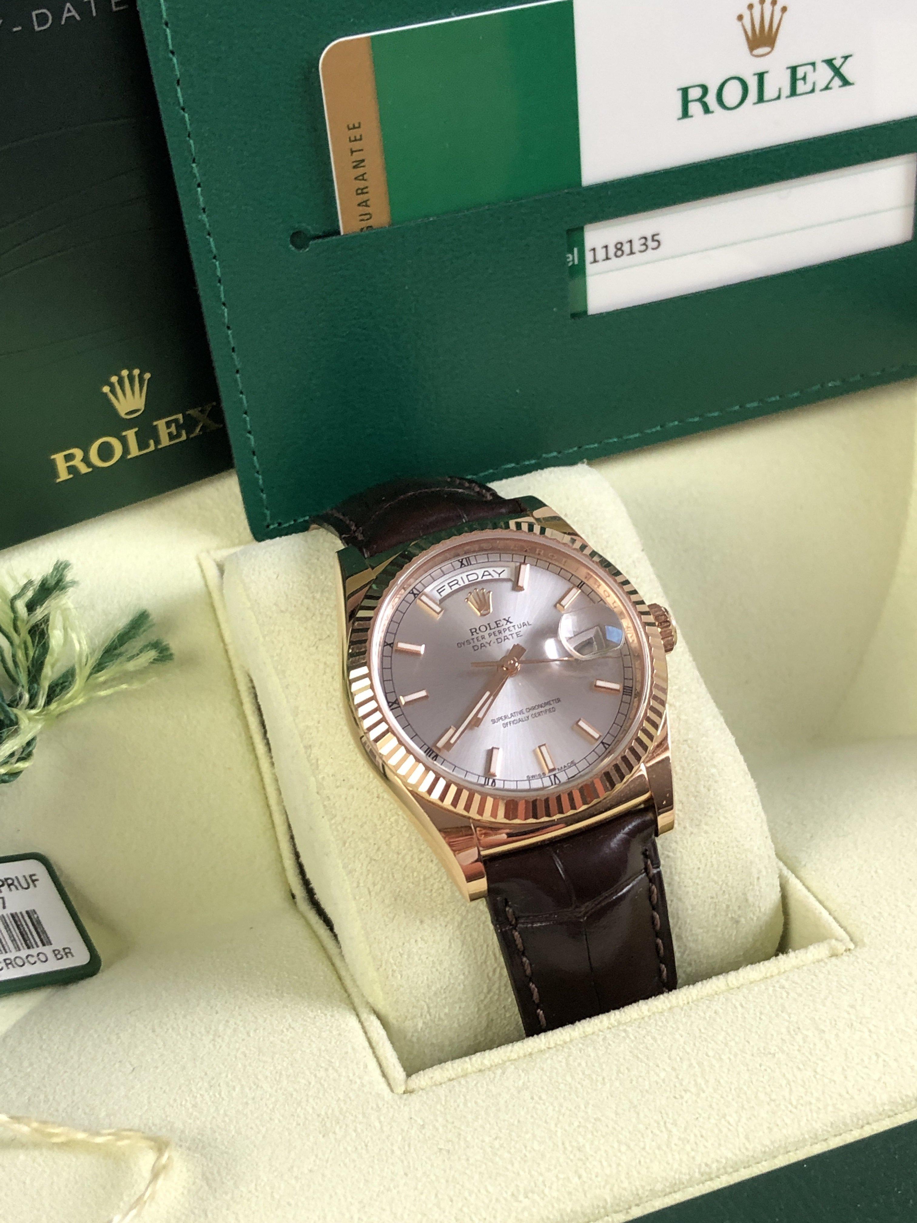 Rolex Day-Date 118135 rose gold (2017)