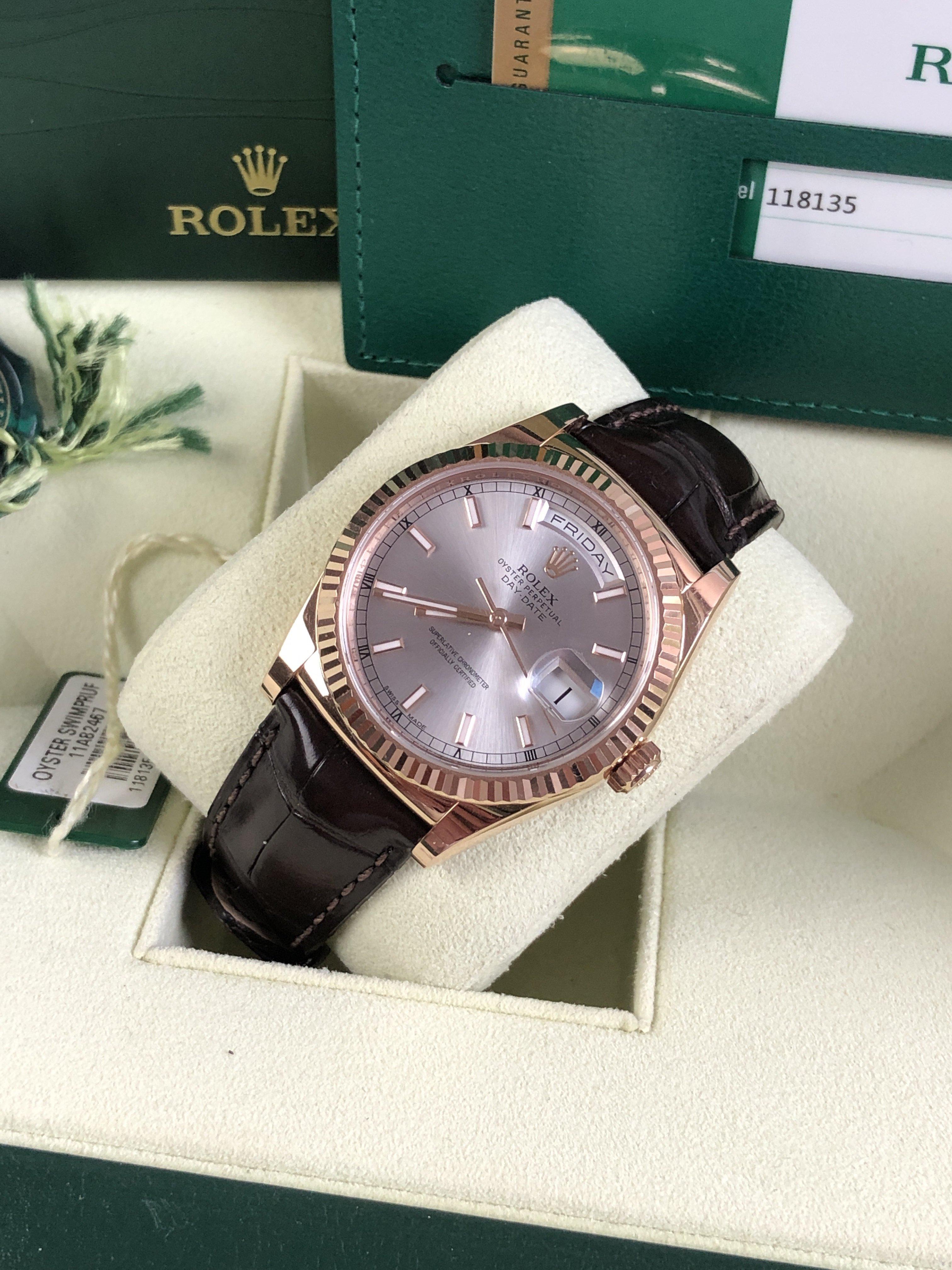 Rolex Day-Date 118135 rose gold (2017)