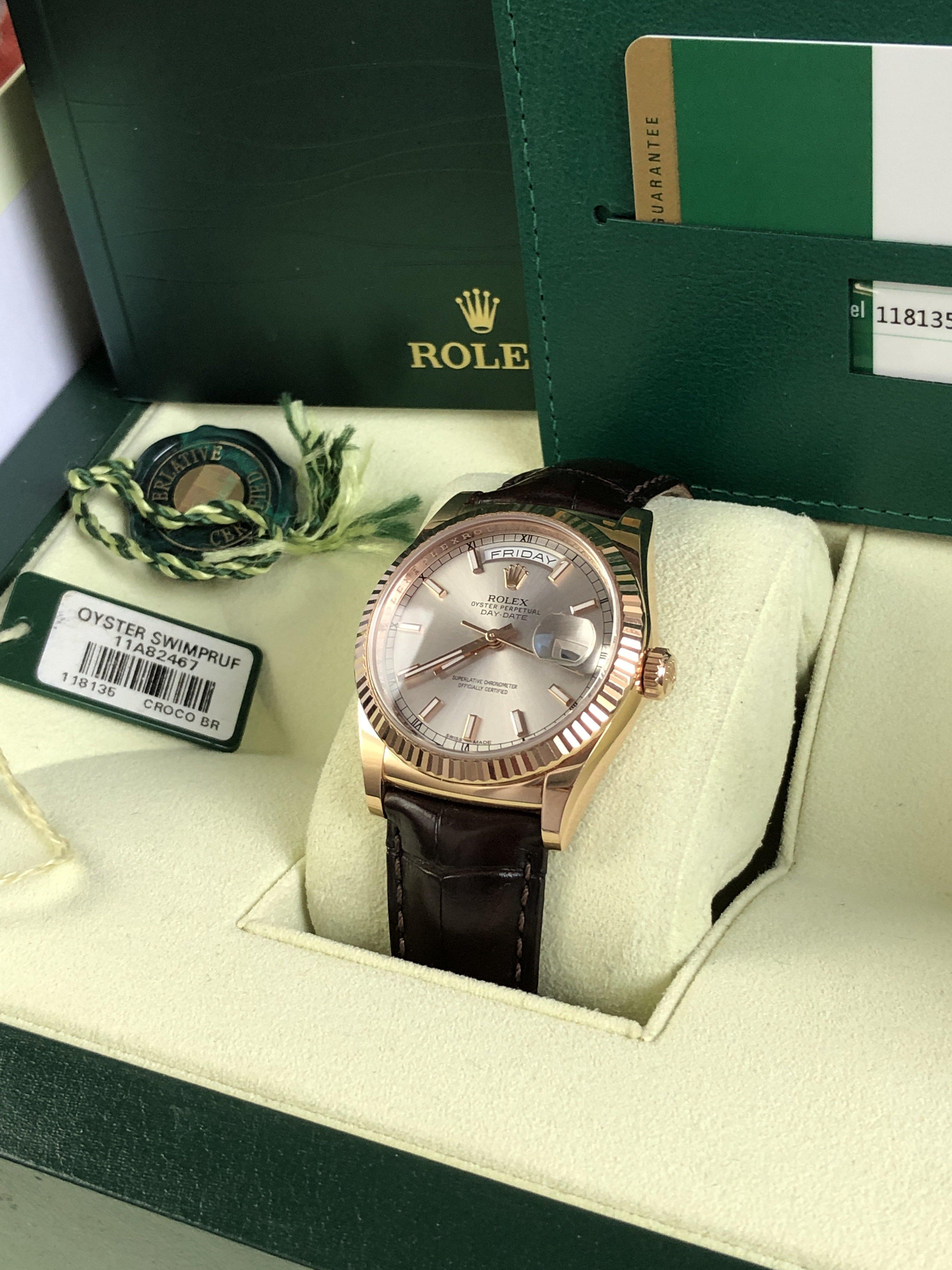 Rolex Day-Date 118135 rose gold (2017)